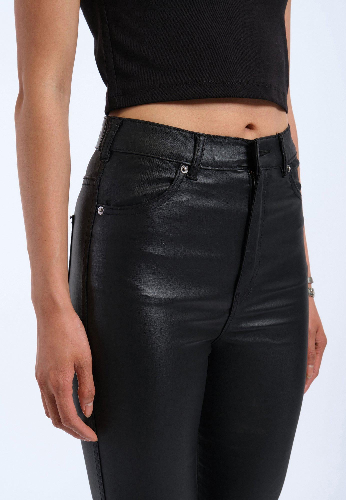 Flare Leather Bootcut Pants - Edel Essential
