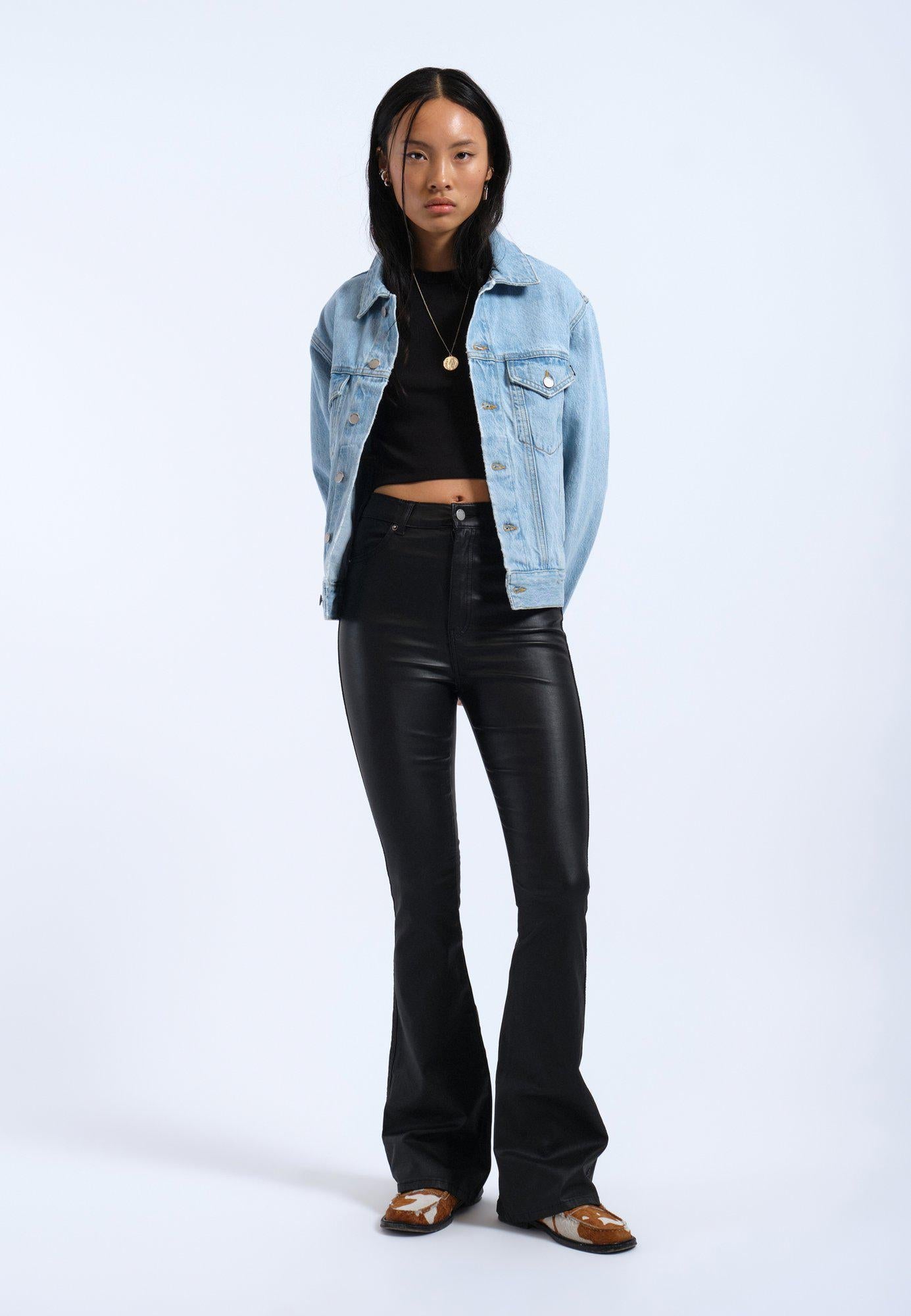 Flare Leather Bootcut Pants - Edel Essential