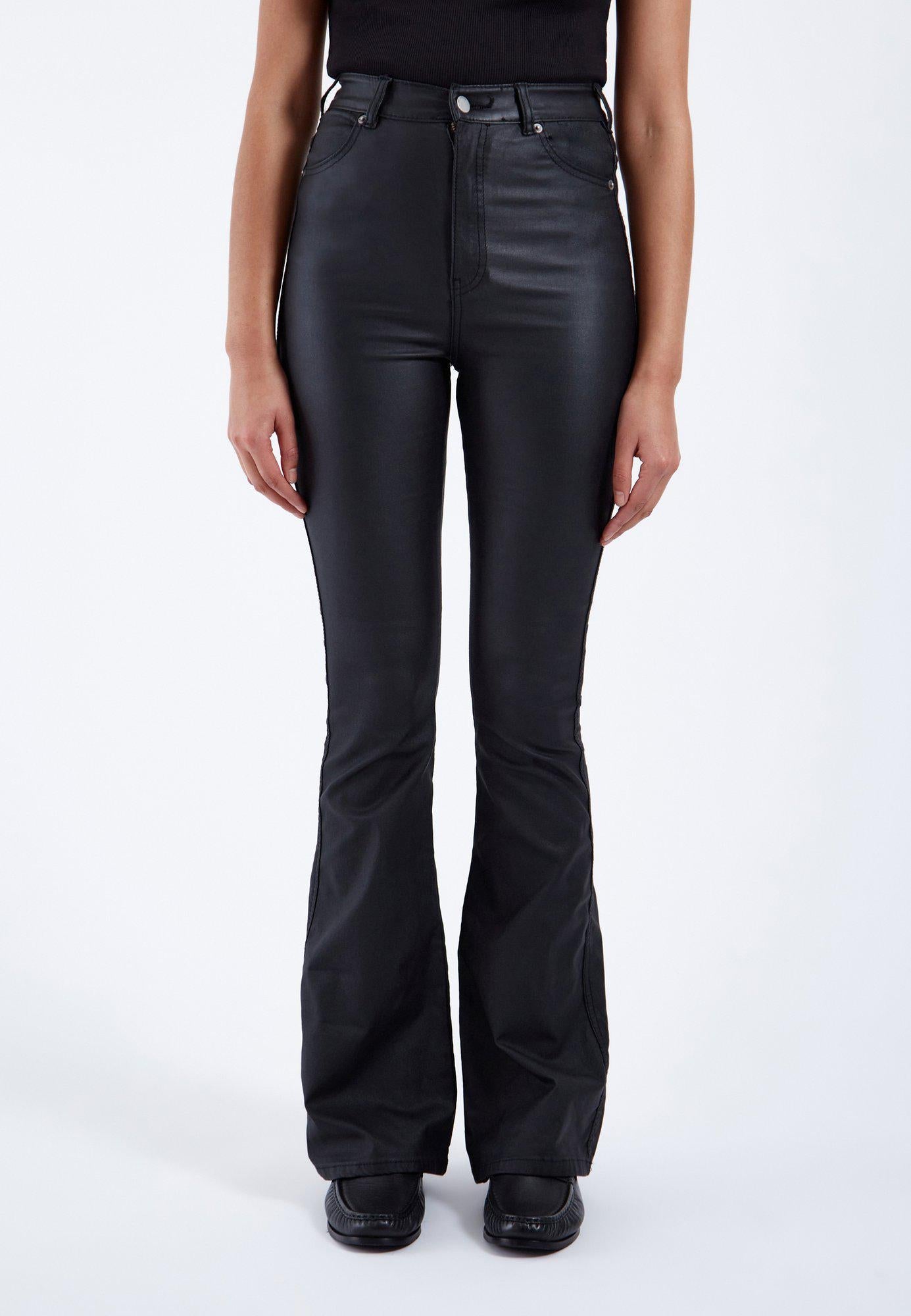 Flare Leather Bootcut Pants - Edel Essential