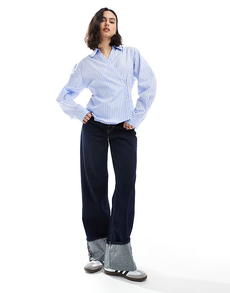 Wrap shirt in stripe - Edel Essential