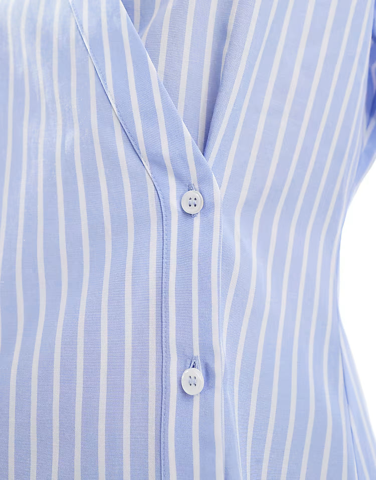 Wrap shirt in stripe - Edel Essential