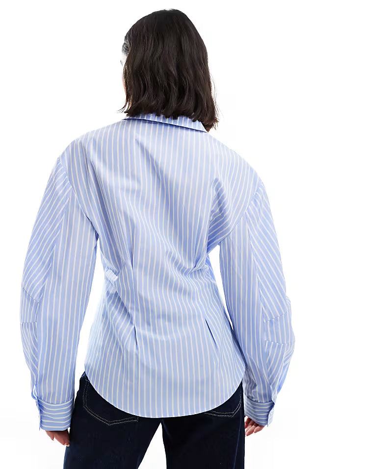 Wrap shirt in stripe - Edel Essential