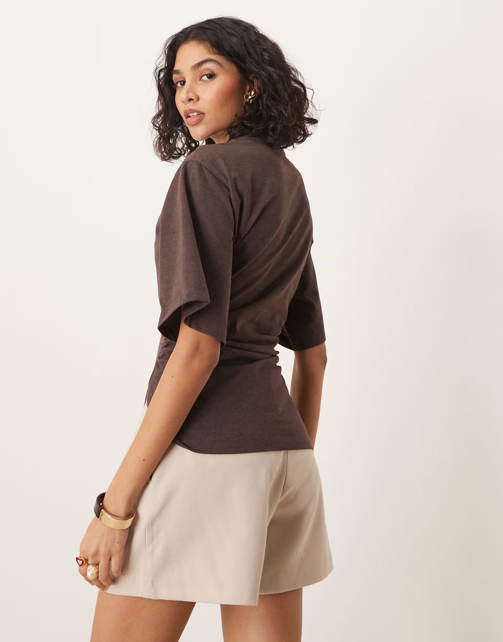 Cinched side t-shirt - Edel Essential