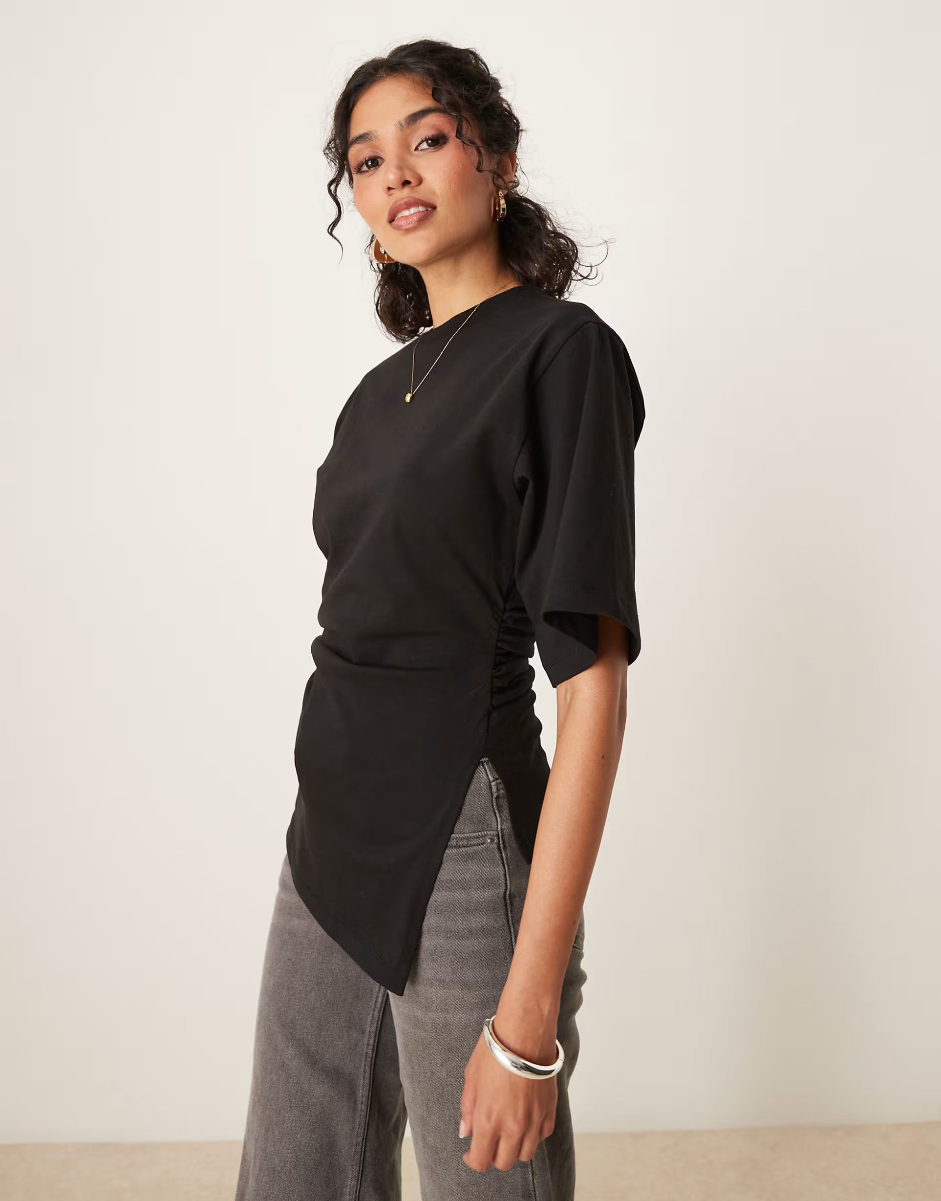Cinched side t-shirt - Edel Essential