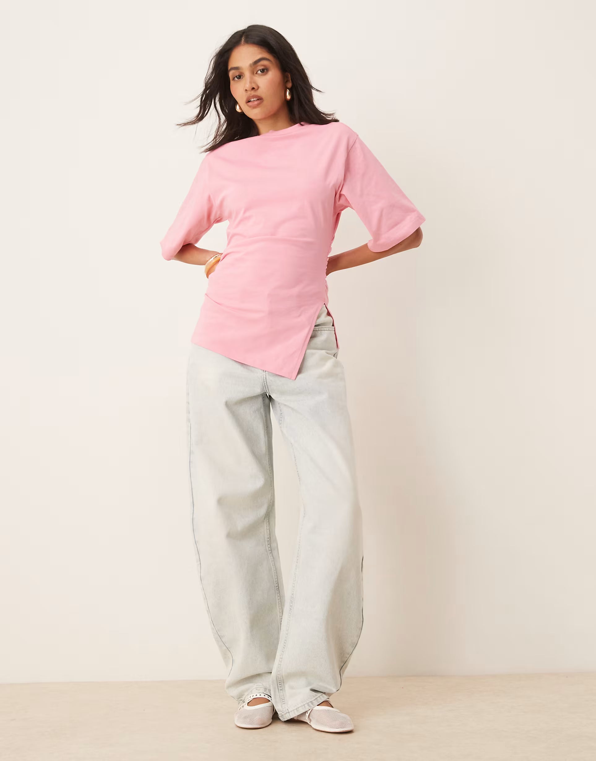 Cinched side t-shirt - Edel Essential