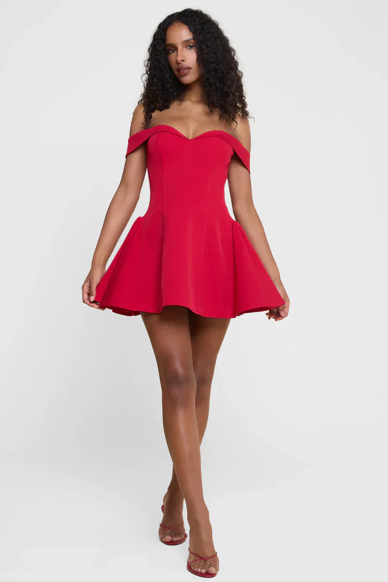 Off-shoulder mini dress - Edel Essential