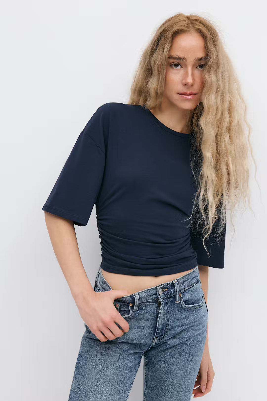 Soft touch ruched tee - Edel Essential