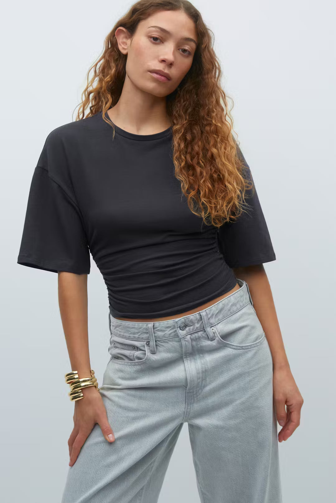 Soft touch ruched tee - Edel Essential