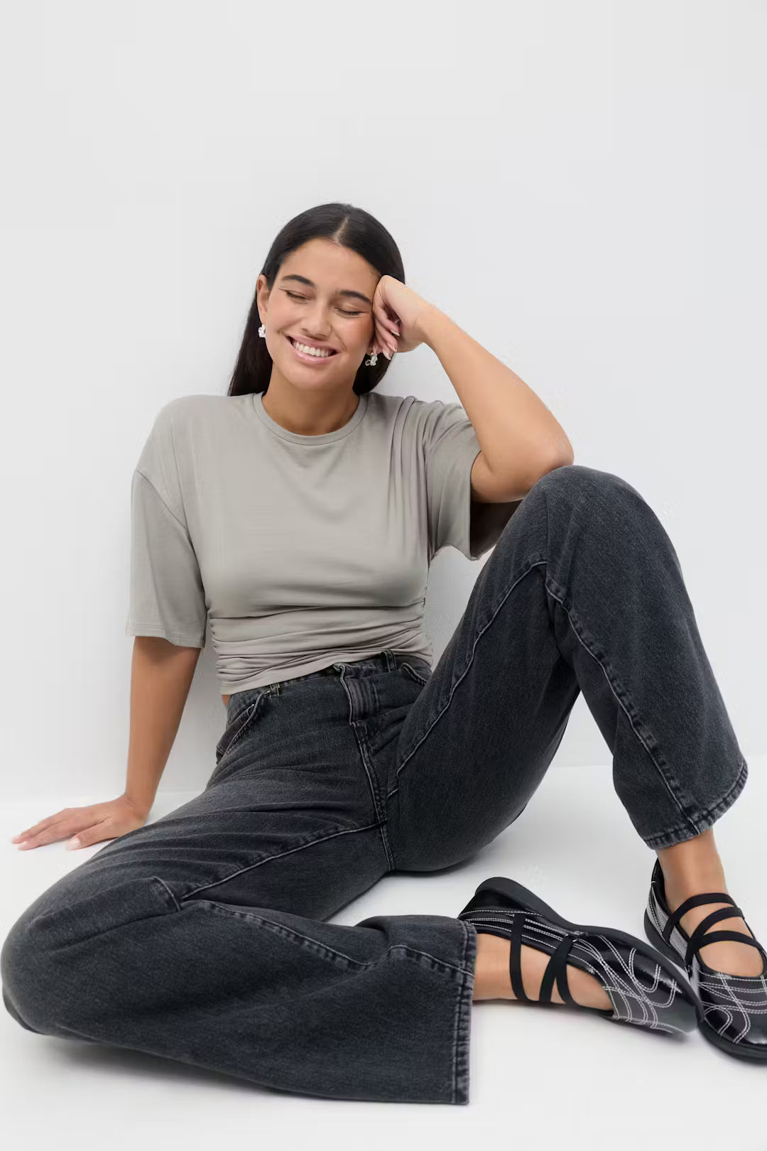 Soft touch ruched tee - Edel Essential