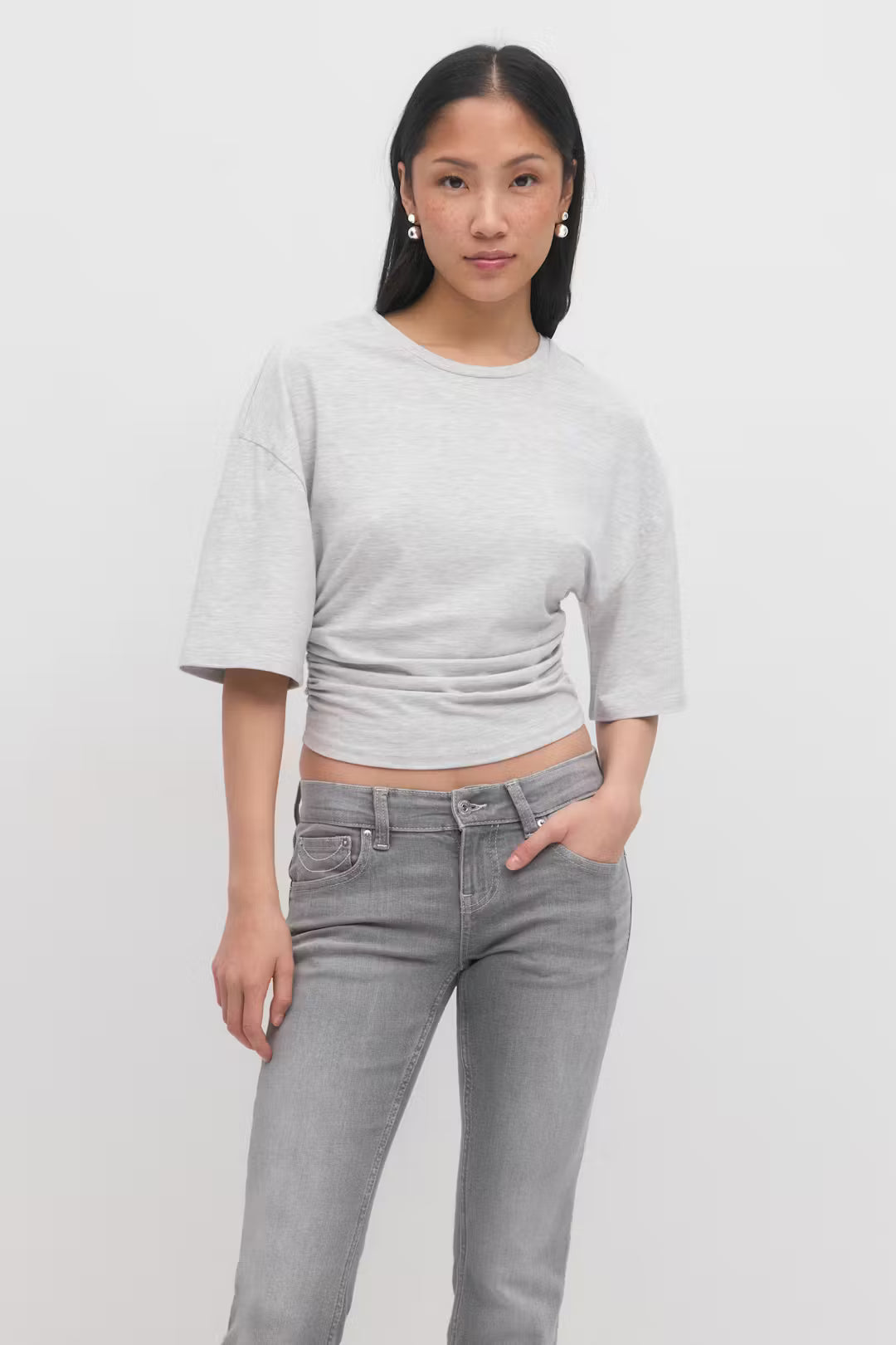 Soft touch ruched tee - Edel Essential