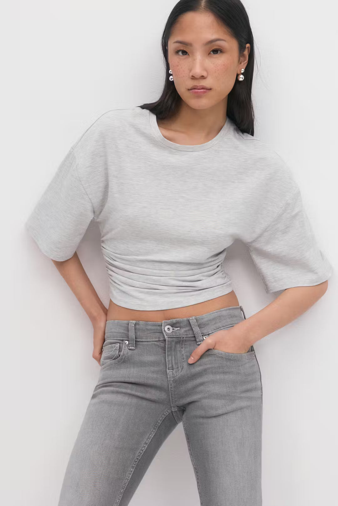 Soft touch ruched tee - Edel Essential