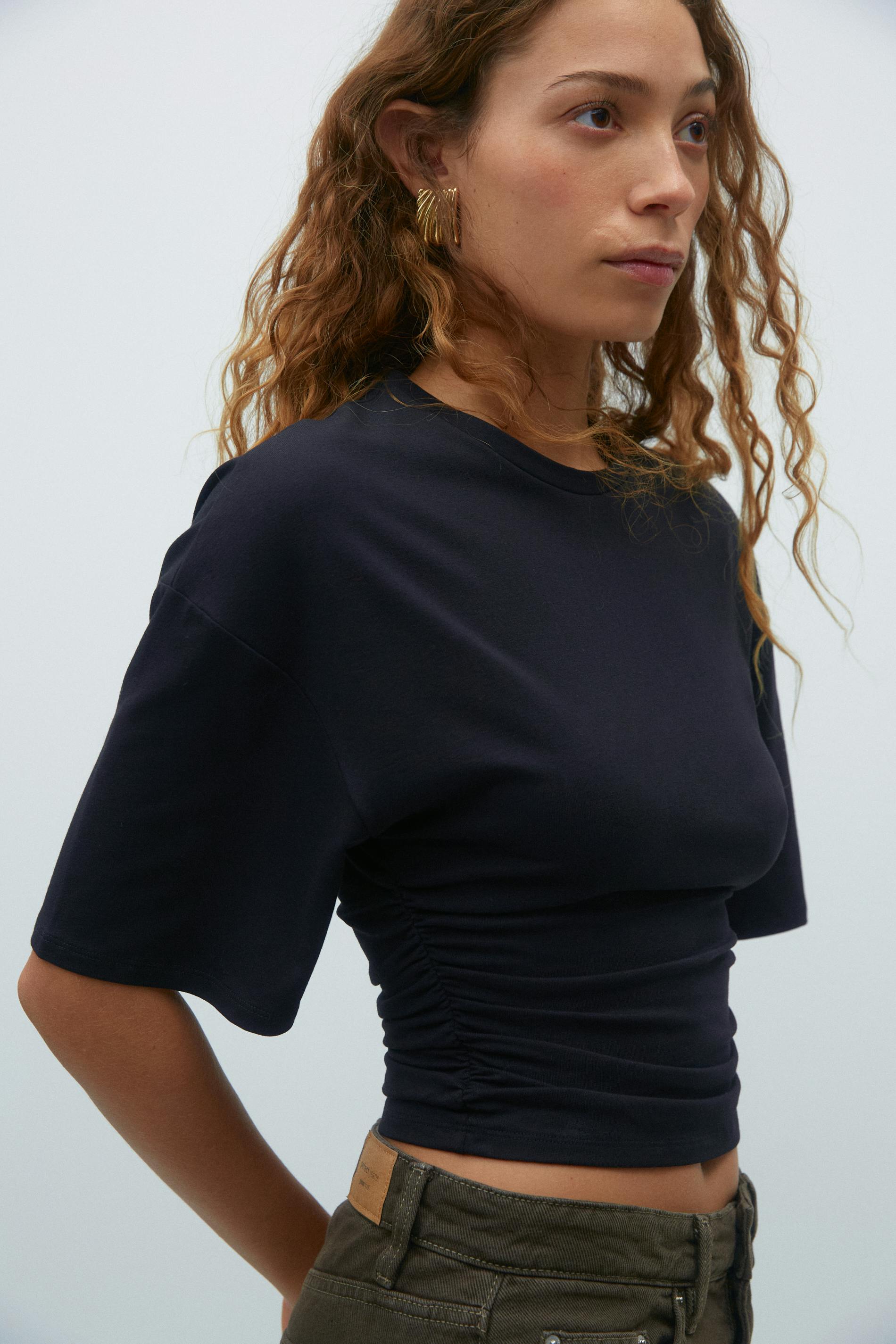 Soft touch ruched tee - Edel Essential