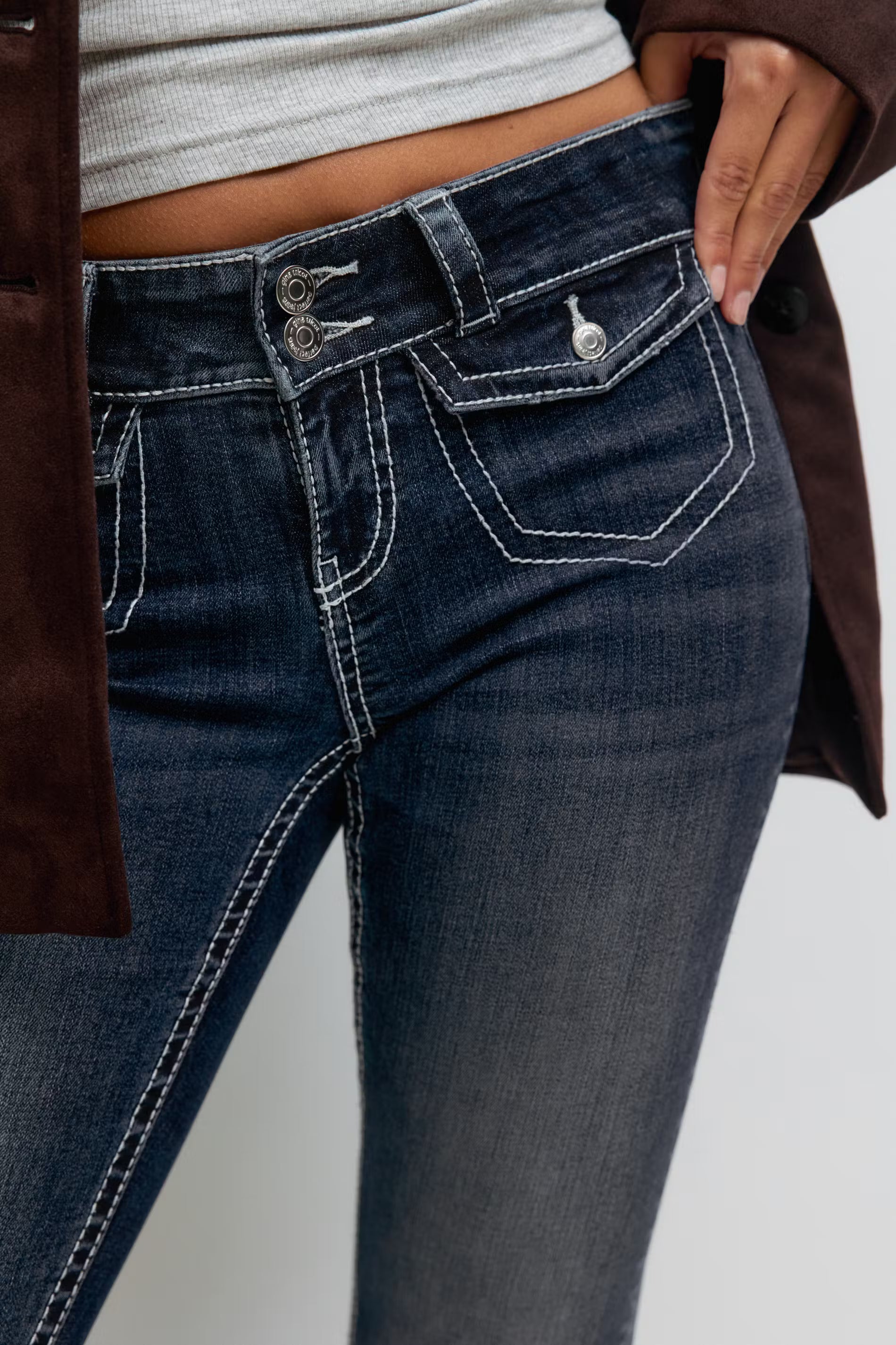 Front pocket bootcut jeans - Edel Essential