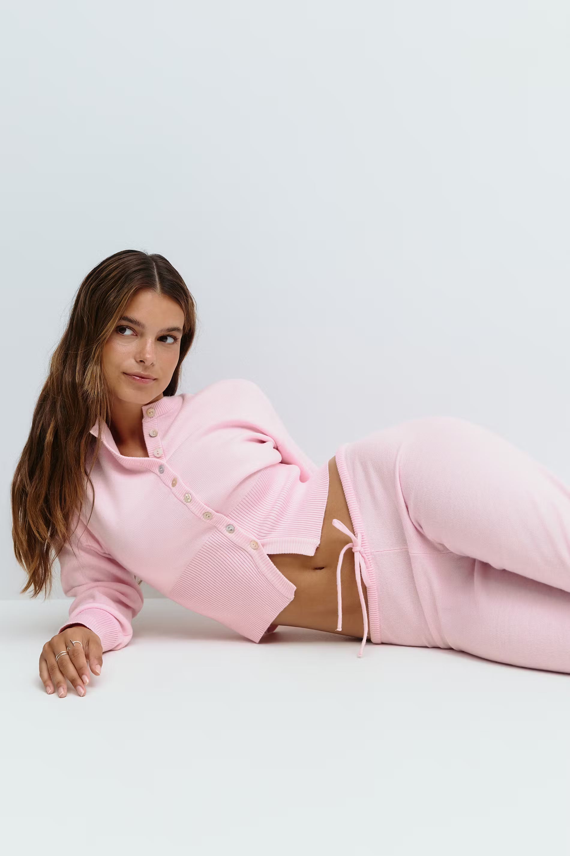 Ribbed Knit Set Fitted - Edel Essential