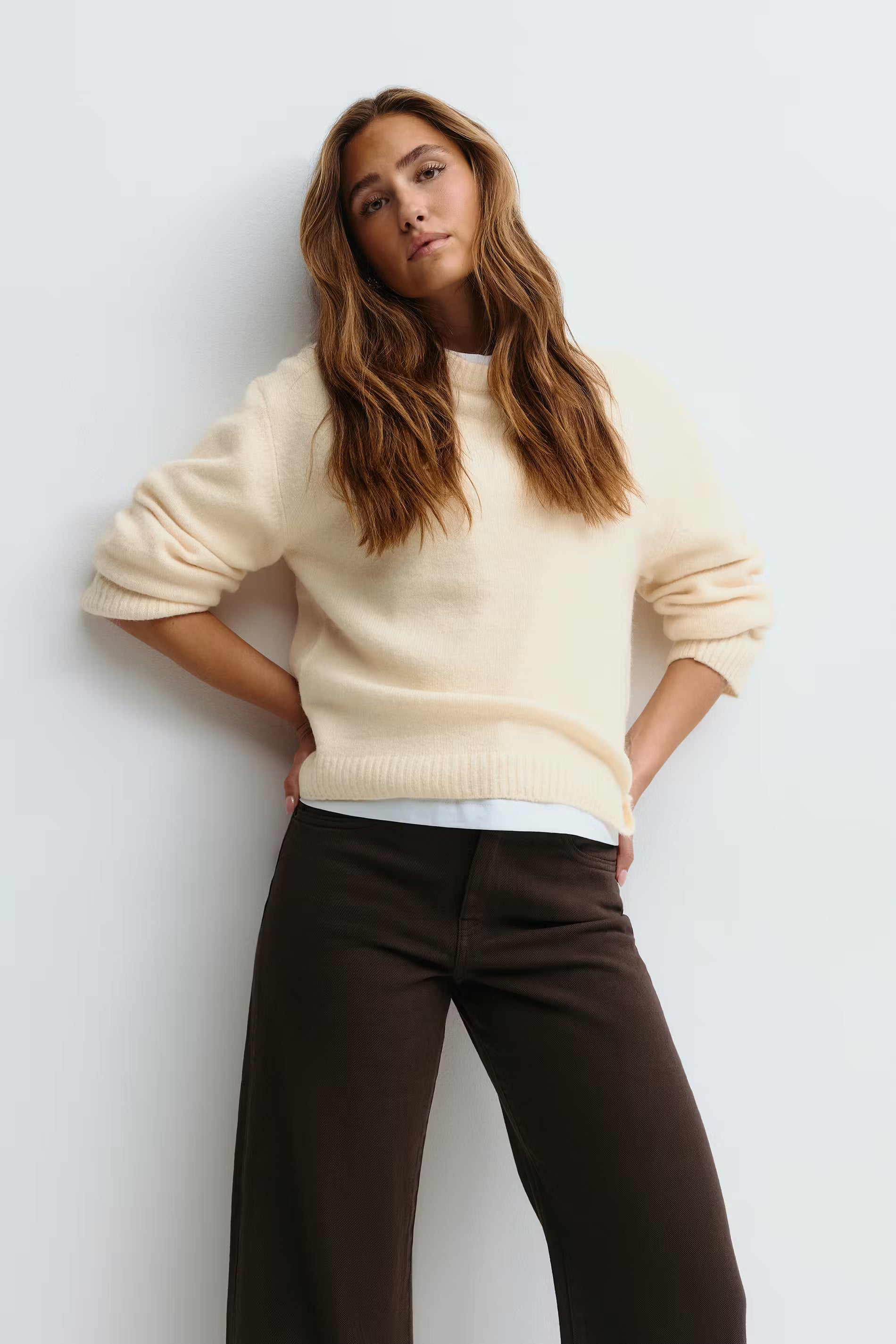 Crew neck knitted sweater - Edel Essential