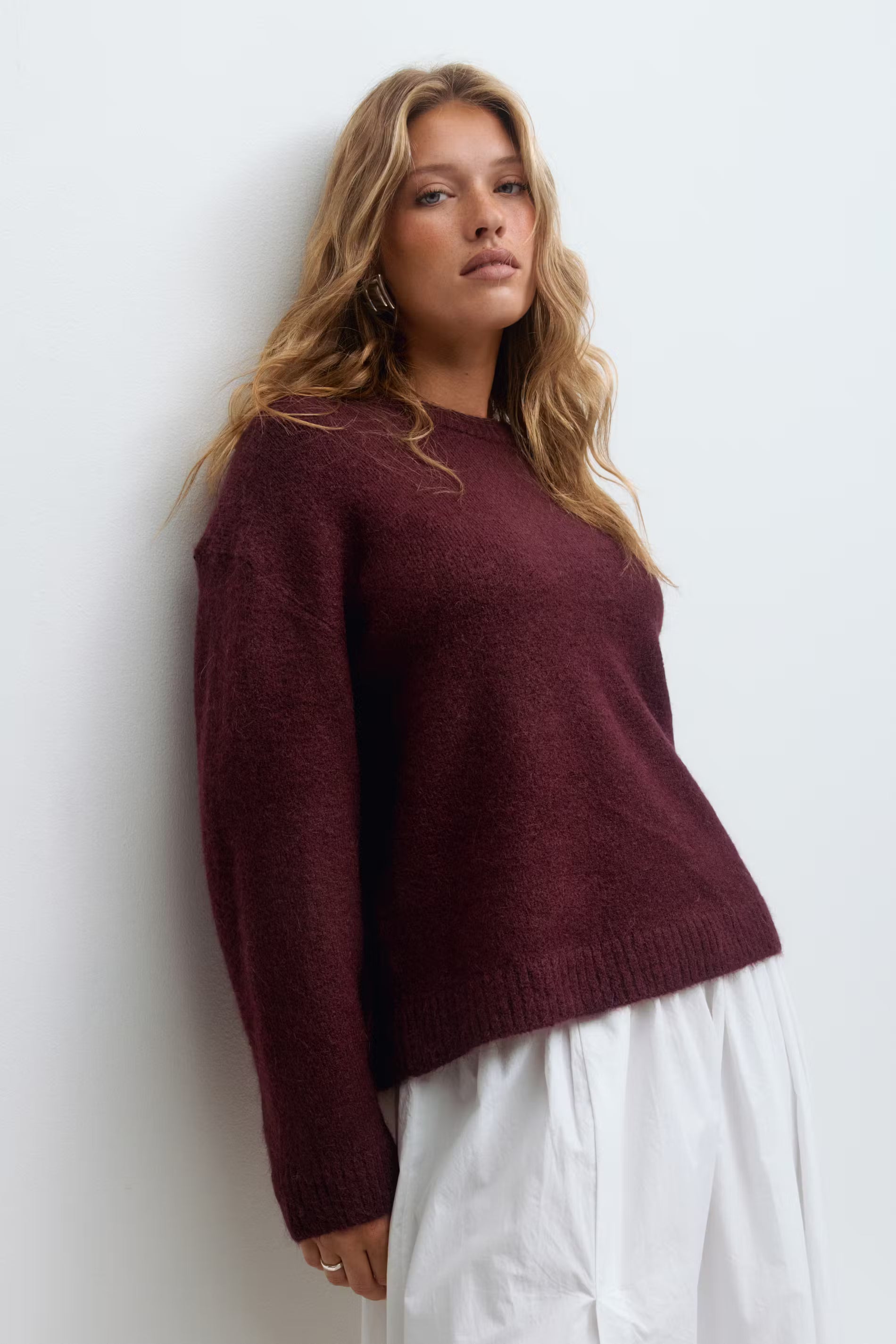 Crew neck knitted sweater - Edel Essential