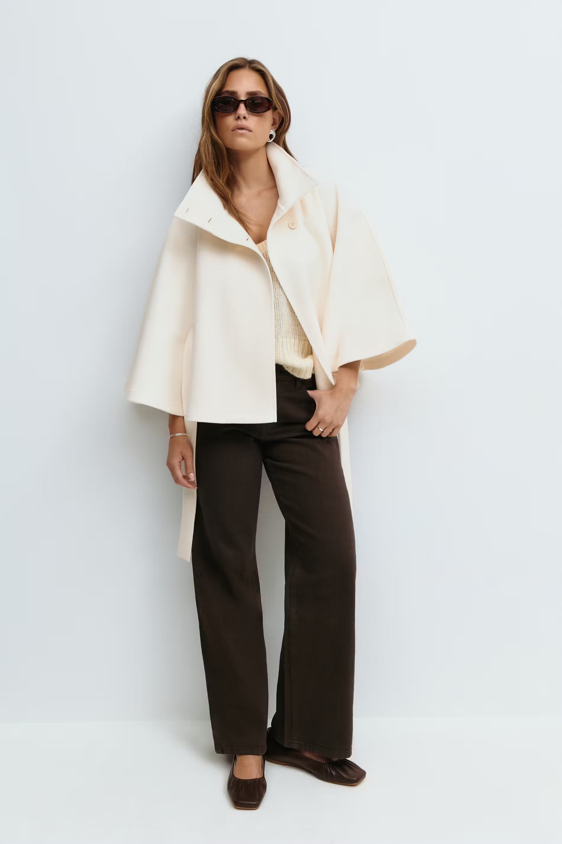Belted cape jacket - Edel Essential