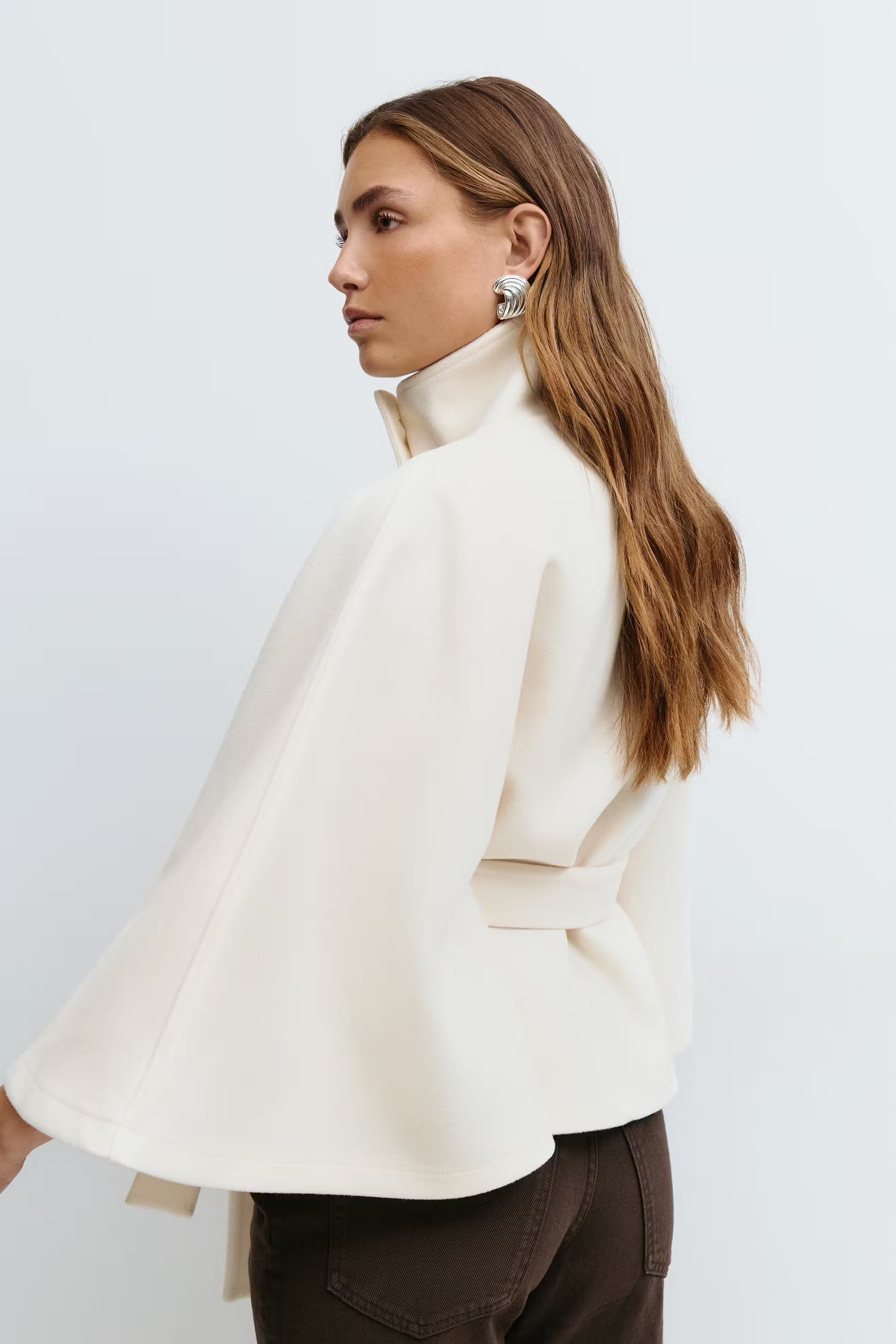 Belted cape jacket - Edel Essential