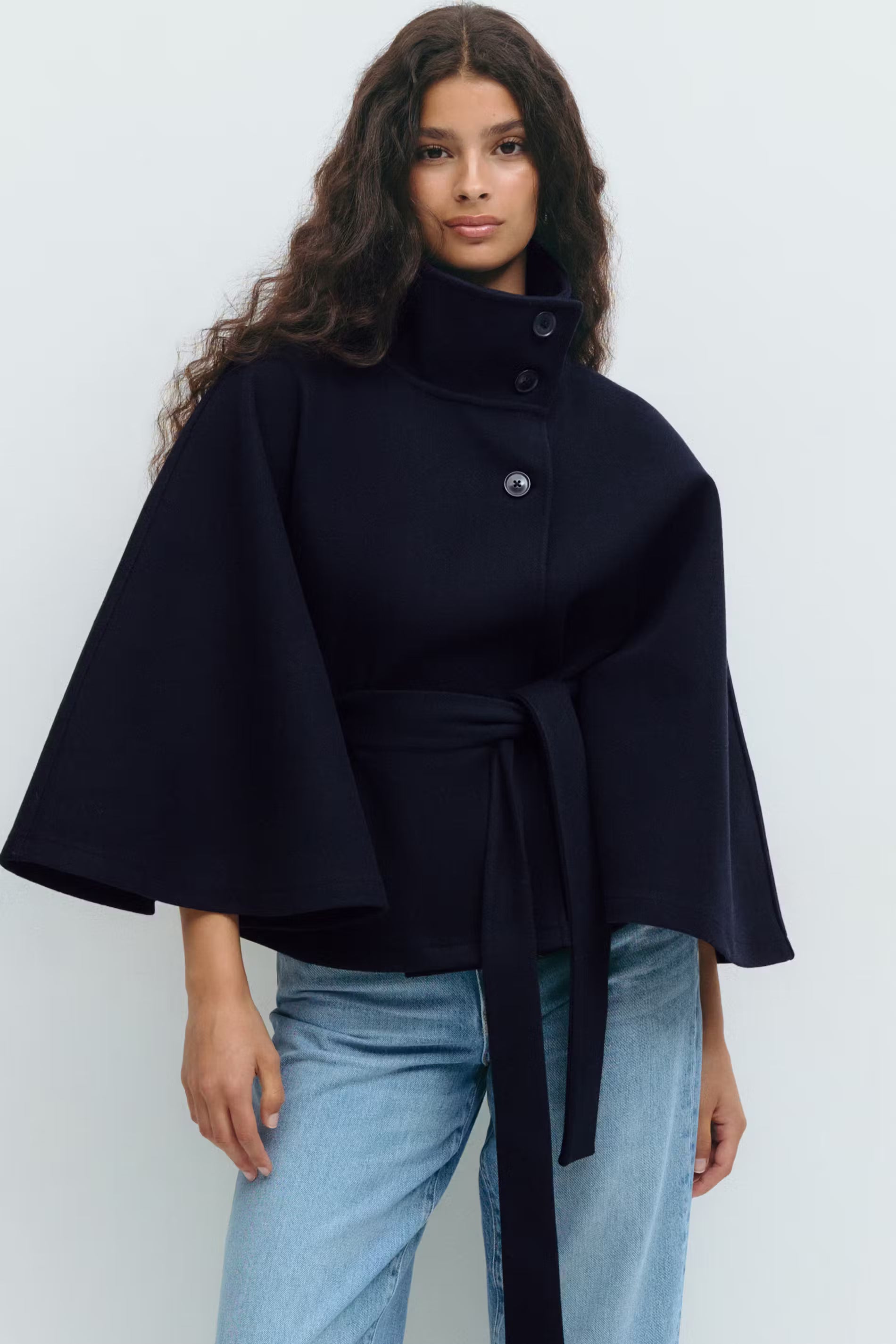 Belted cape jacket - Edel Essential