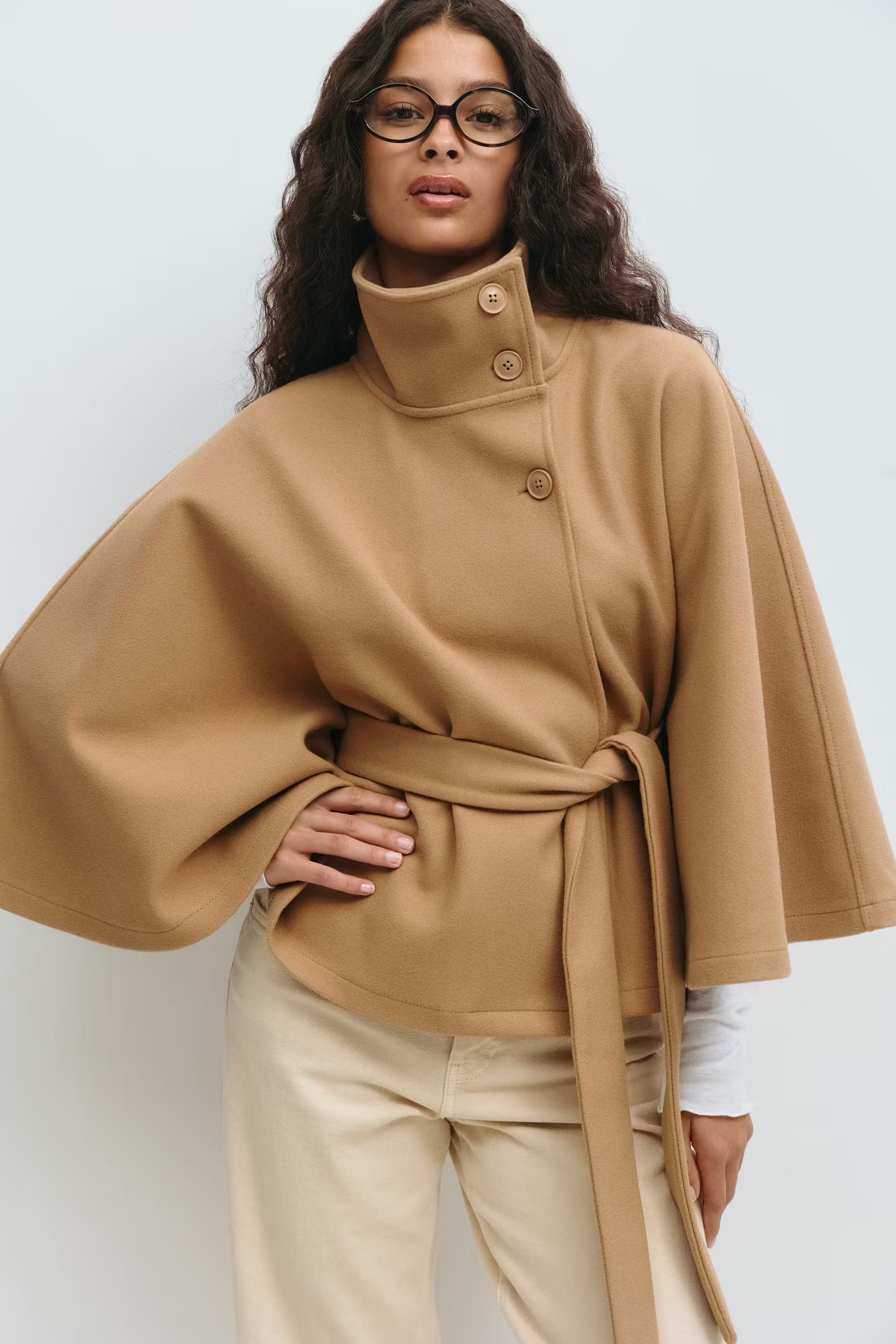 Belted cape jacket - Edel Essential