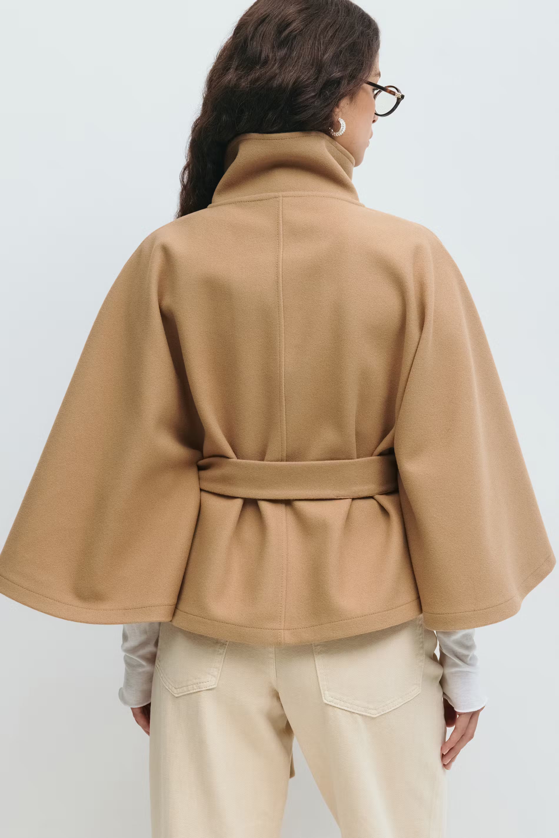 Belted cape jacket - Edel Essential