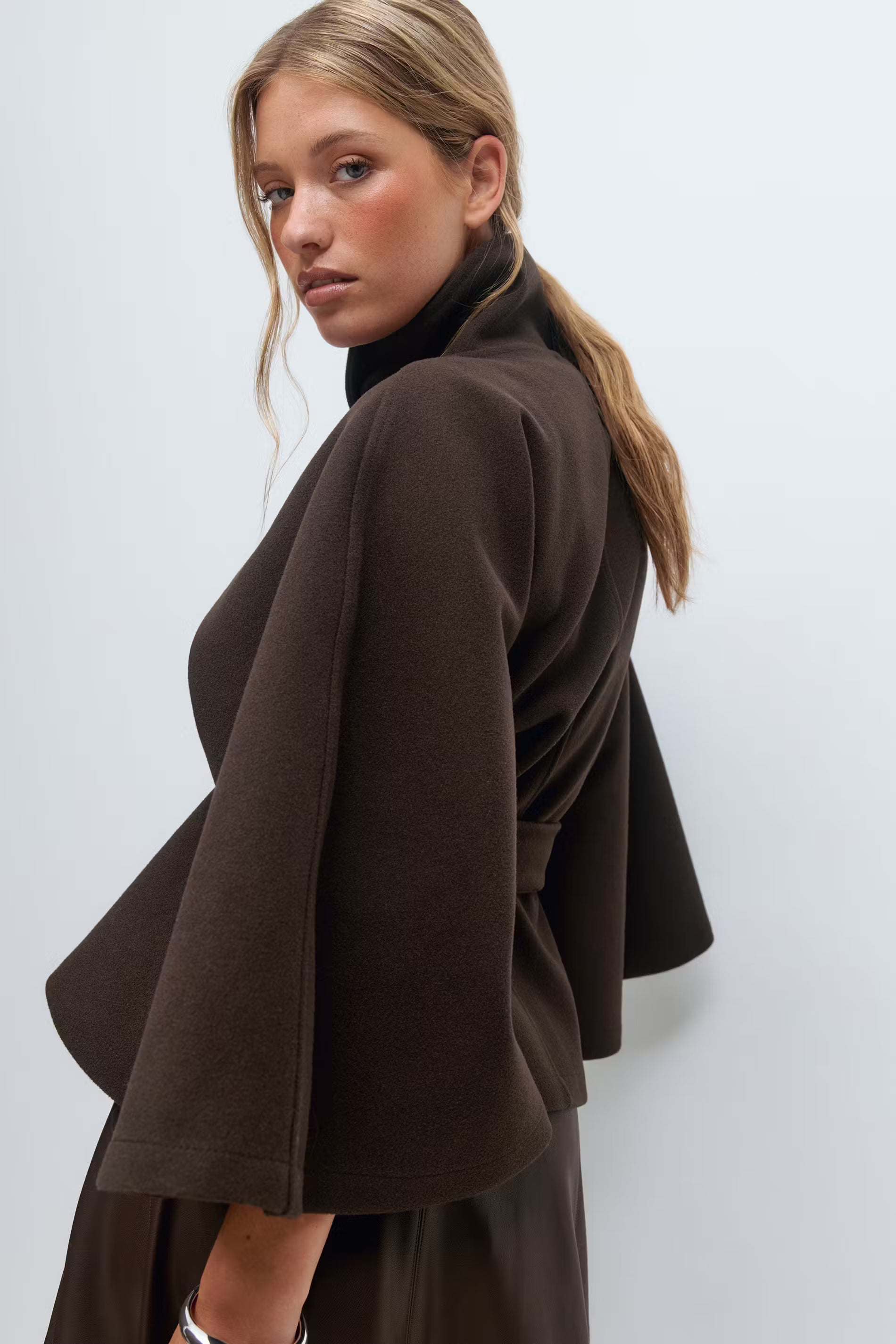 Belted cape jacket - Edel Essential