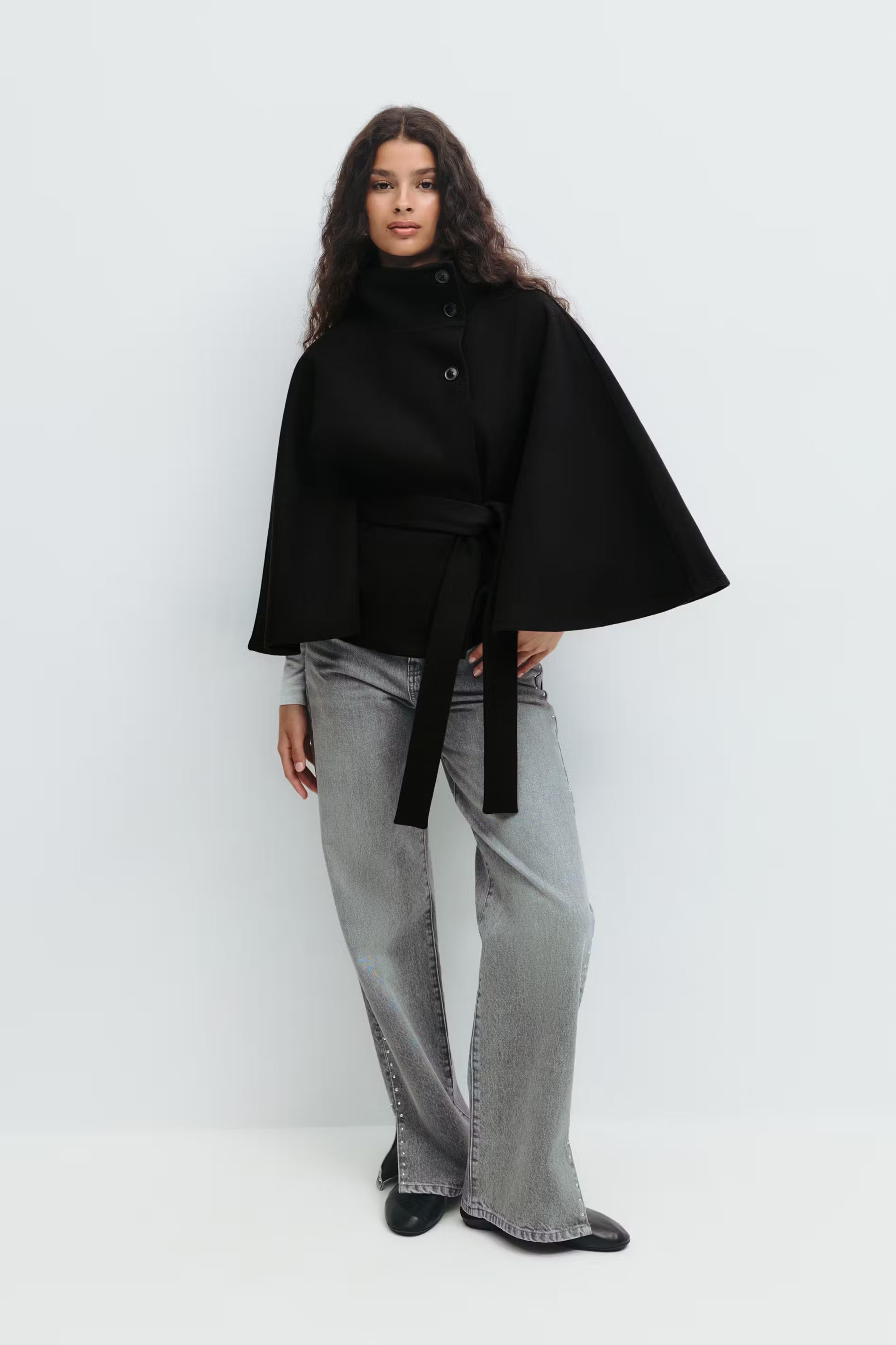 Belted cape jacket - Edel Essential