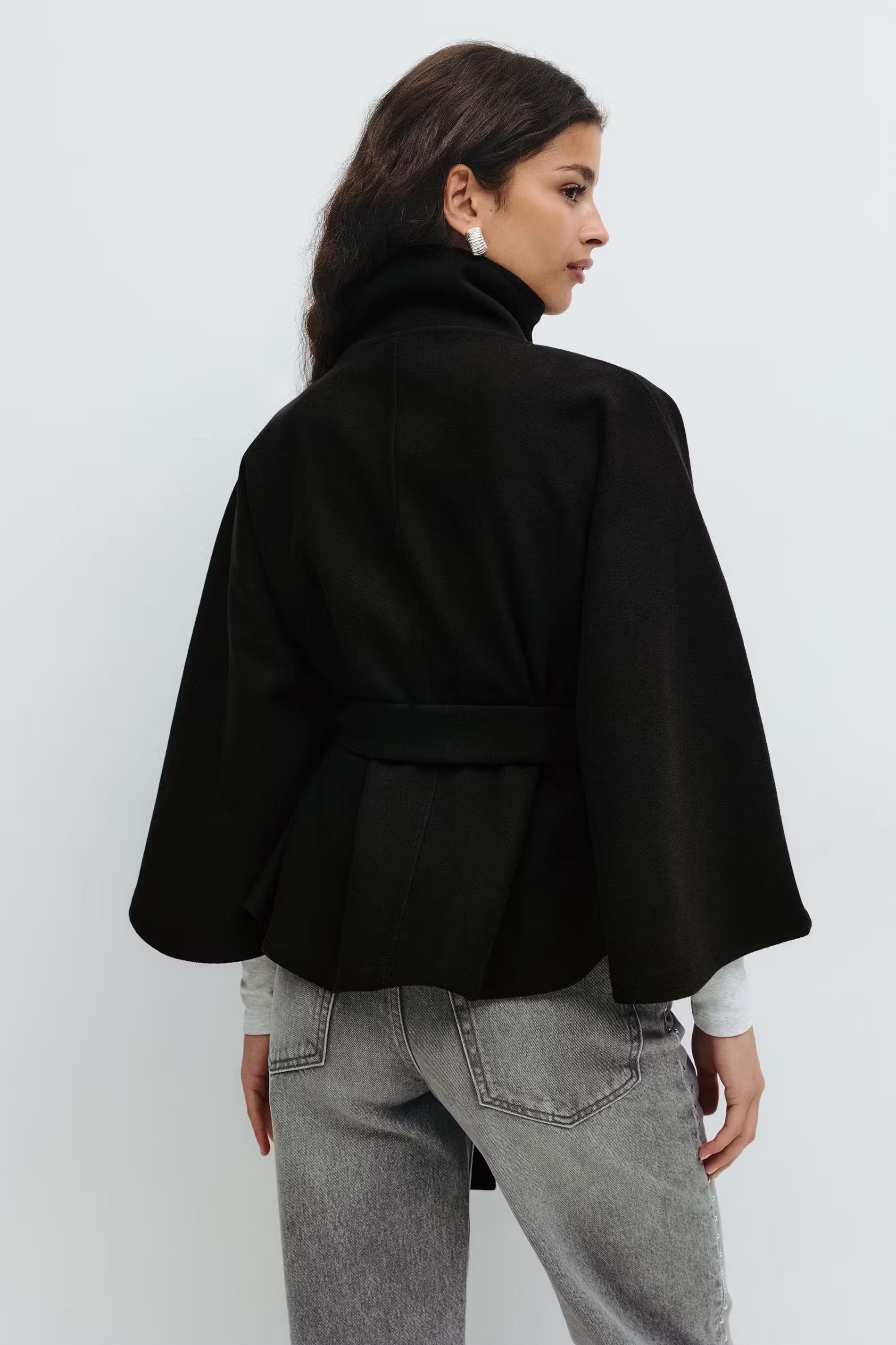 Belted cape jacket - Edel Essential