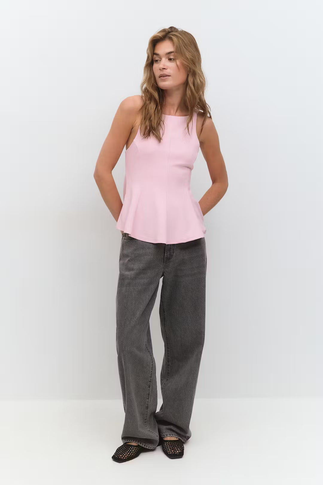 Peplum tie back top - Edel Essential