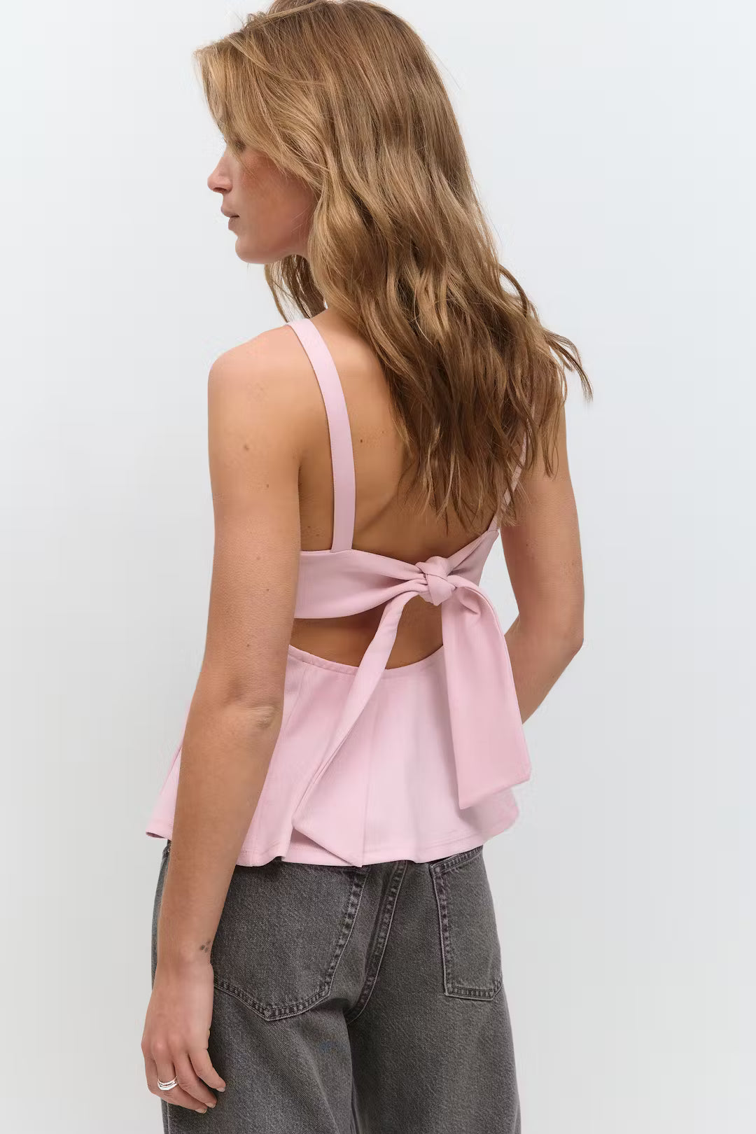 Peplum tie back top - Edel Essential