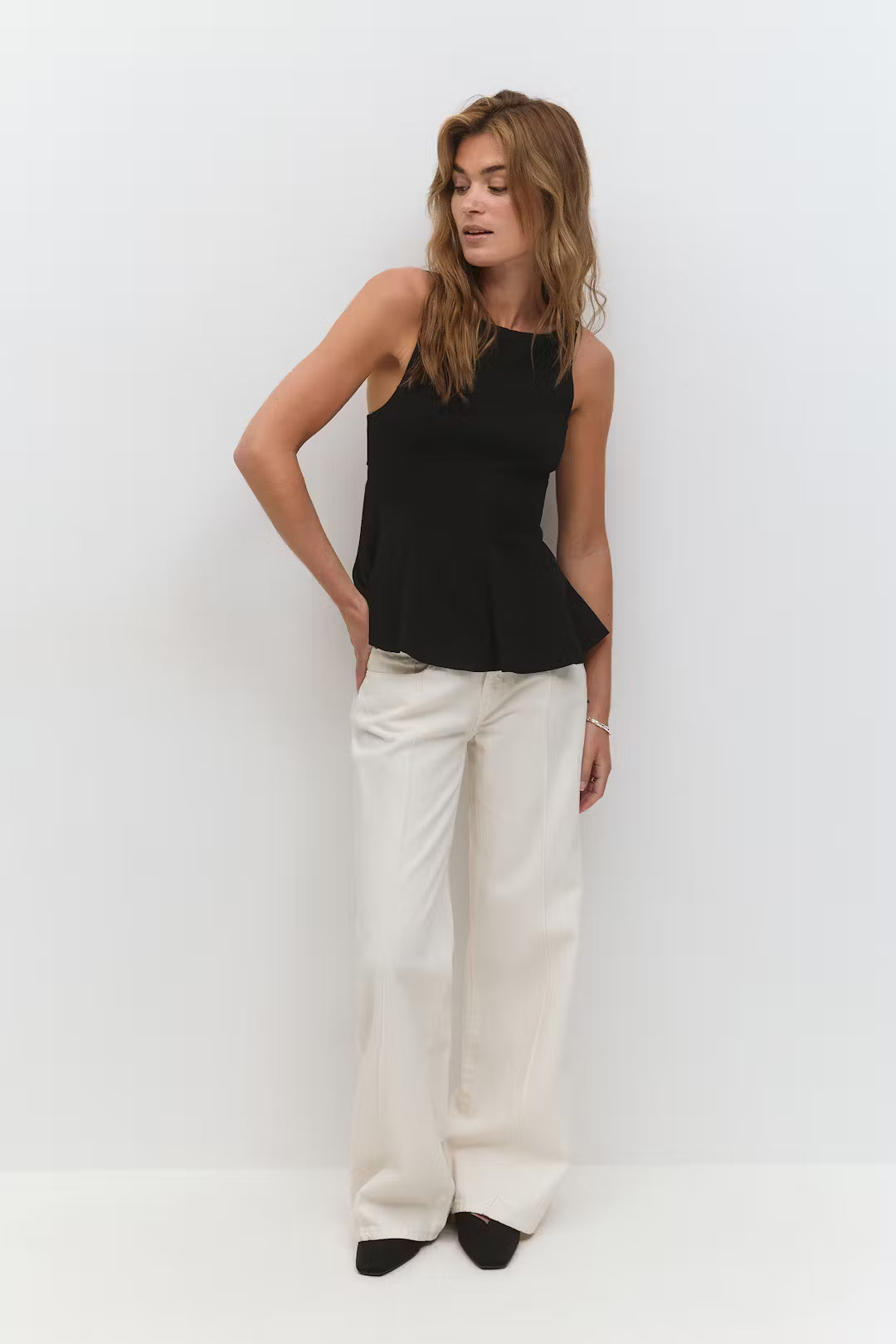 Peplum tie back top - Edel Essential