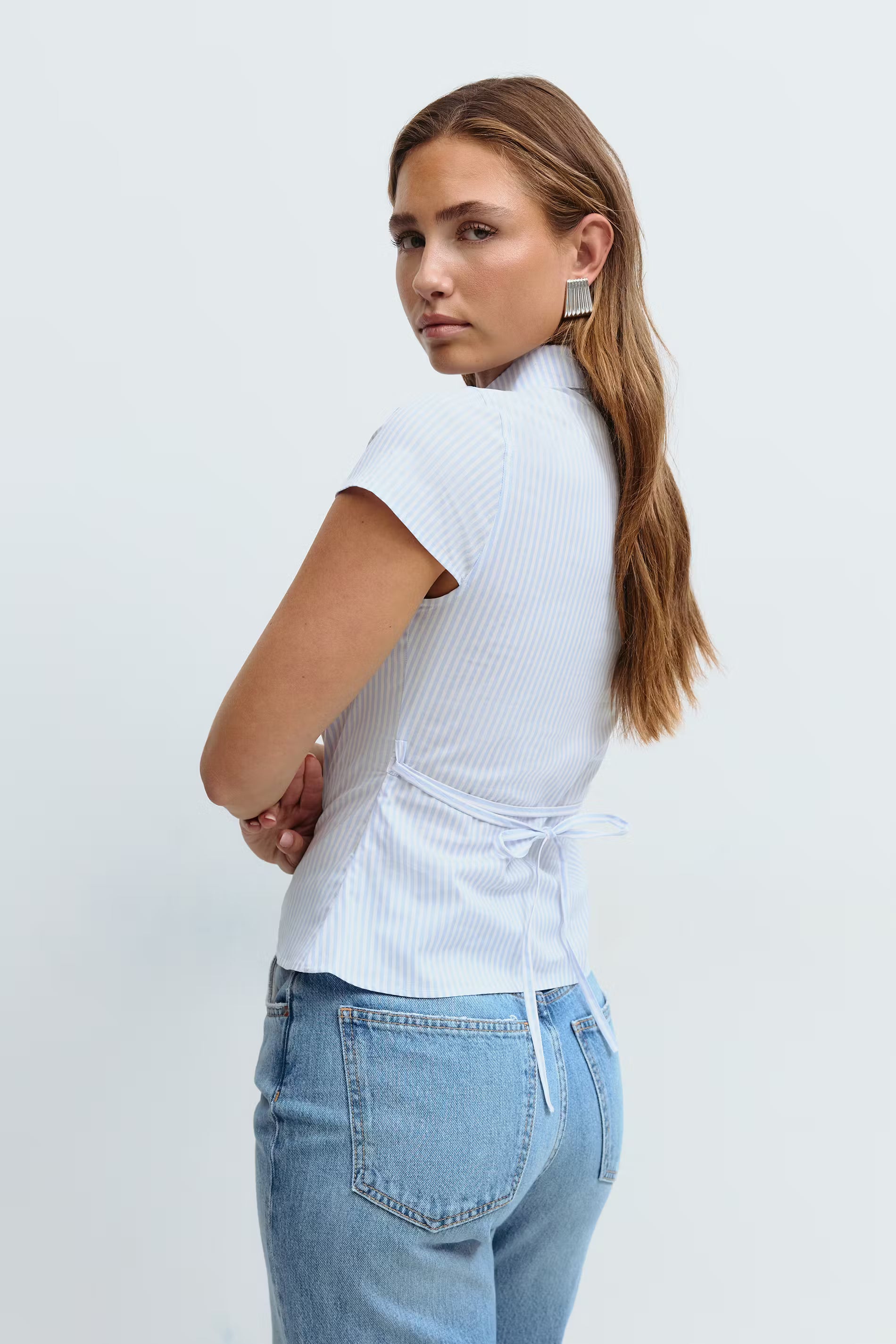 Fitted short sleeve striped shirt - Edel Essential