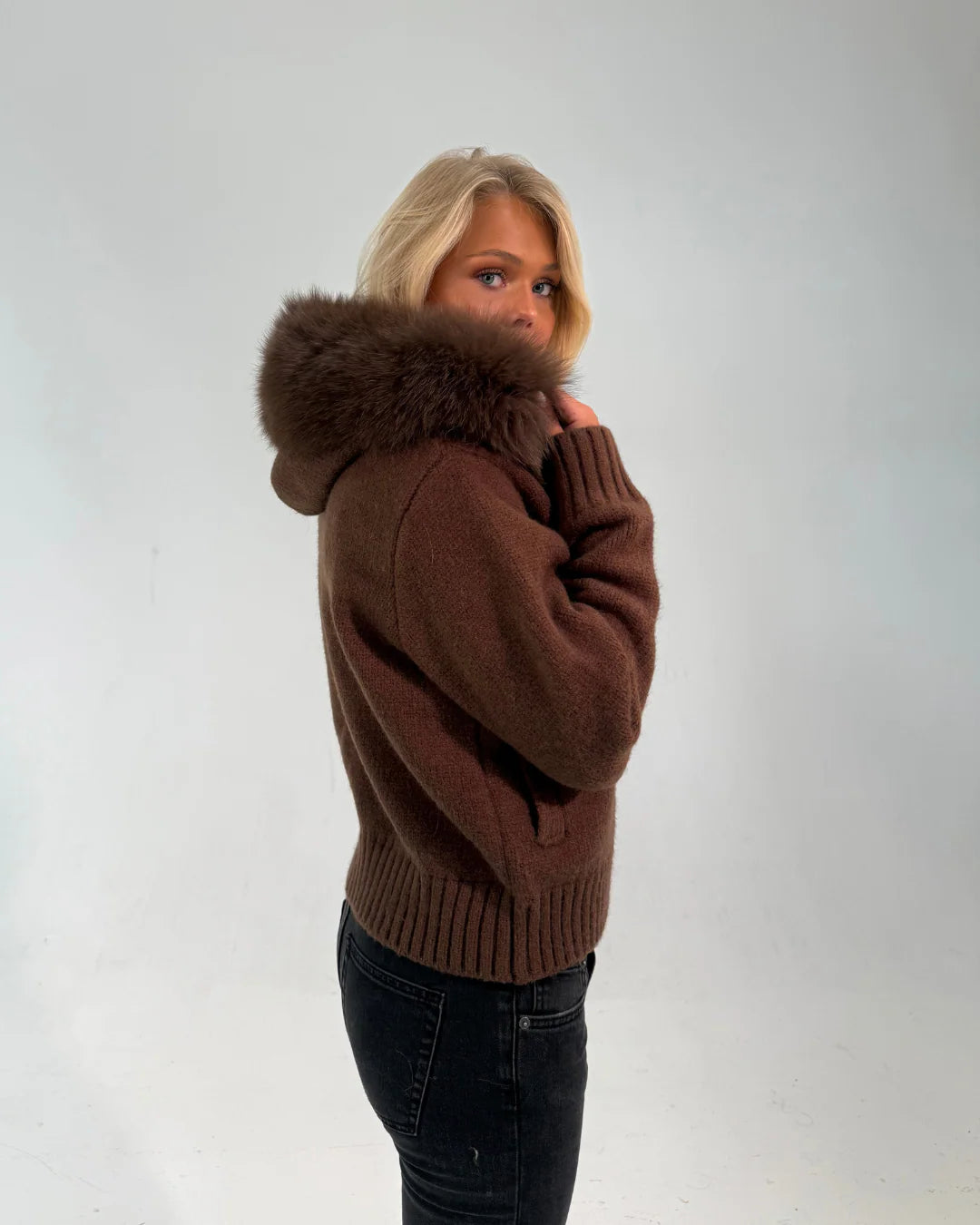 Zipped Fur Jacket - Edel Essential