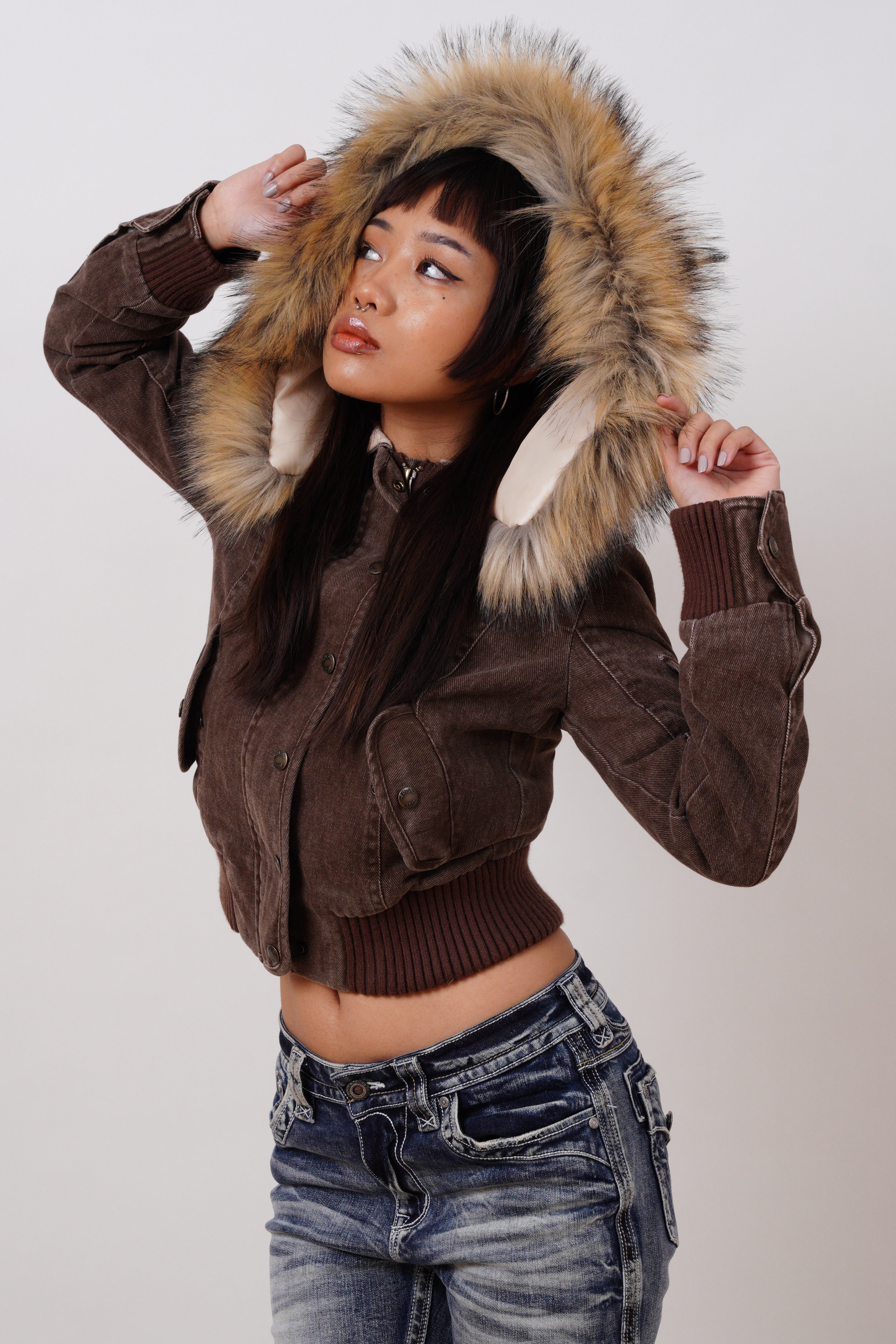 Vintage Jacket with Fur Collar - Edel Essential