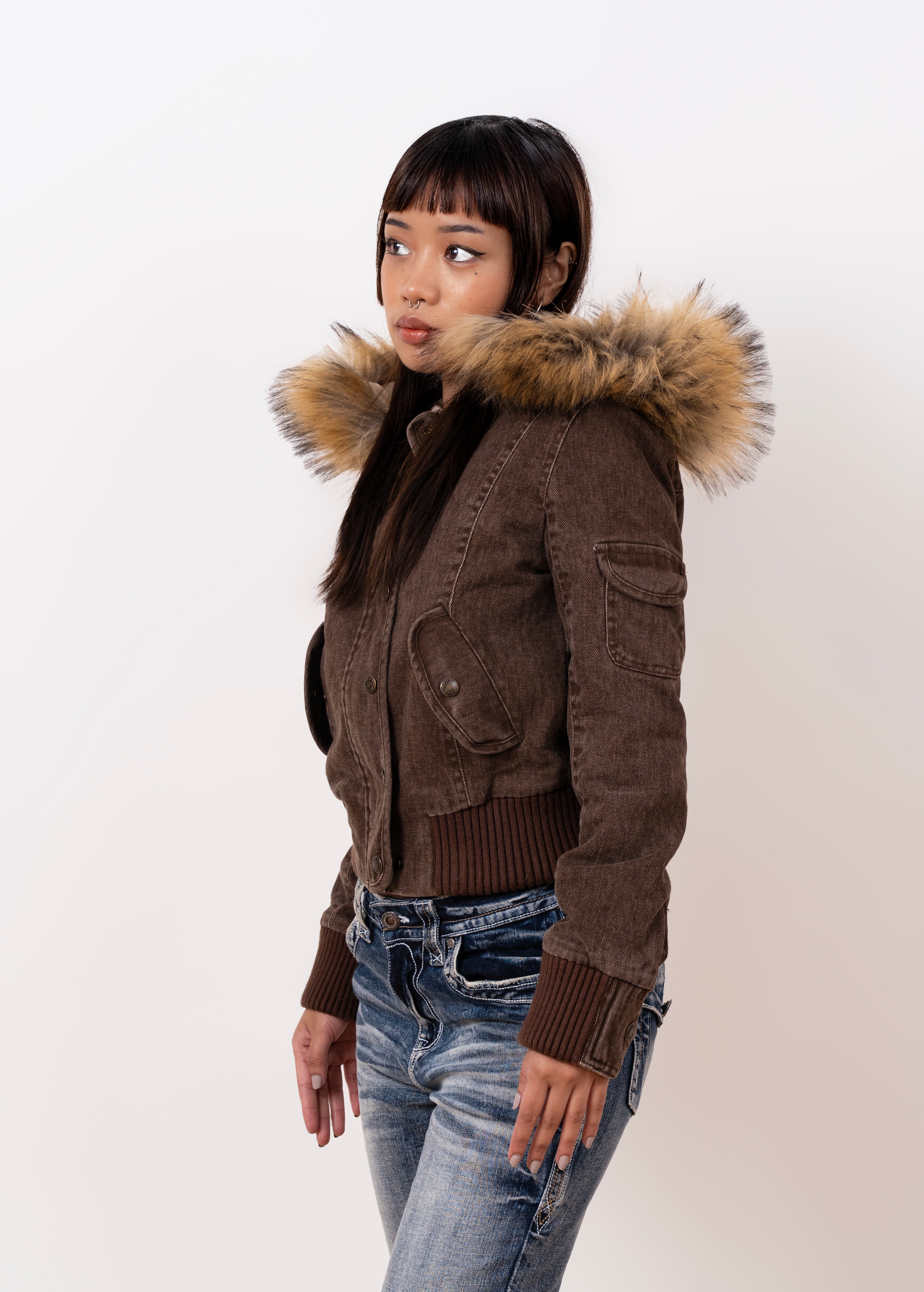 Vintage Jacket with Fur Collar - Edel Essential