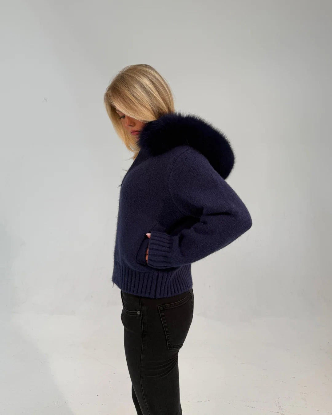 Zipped Fur Jacket - Edel Essential