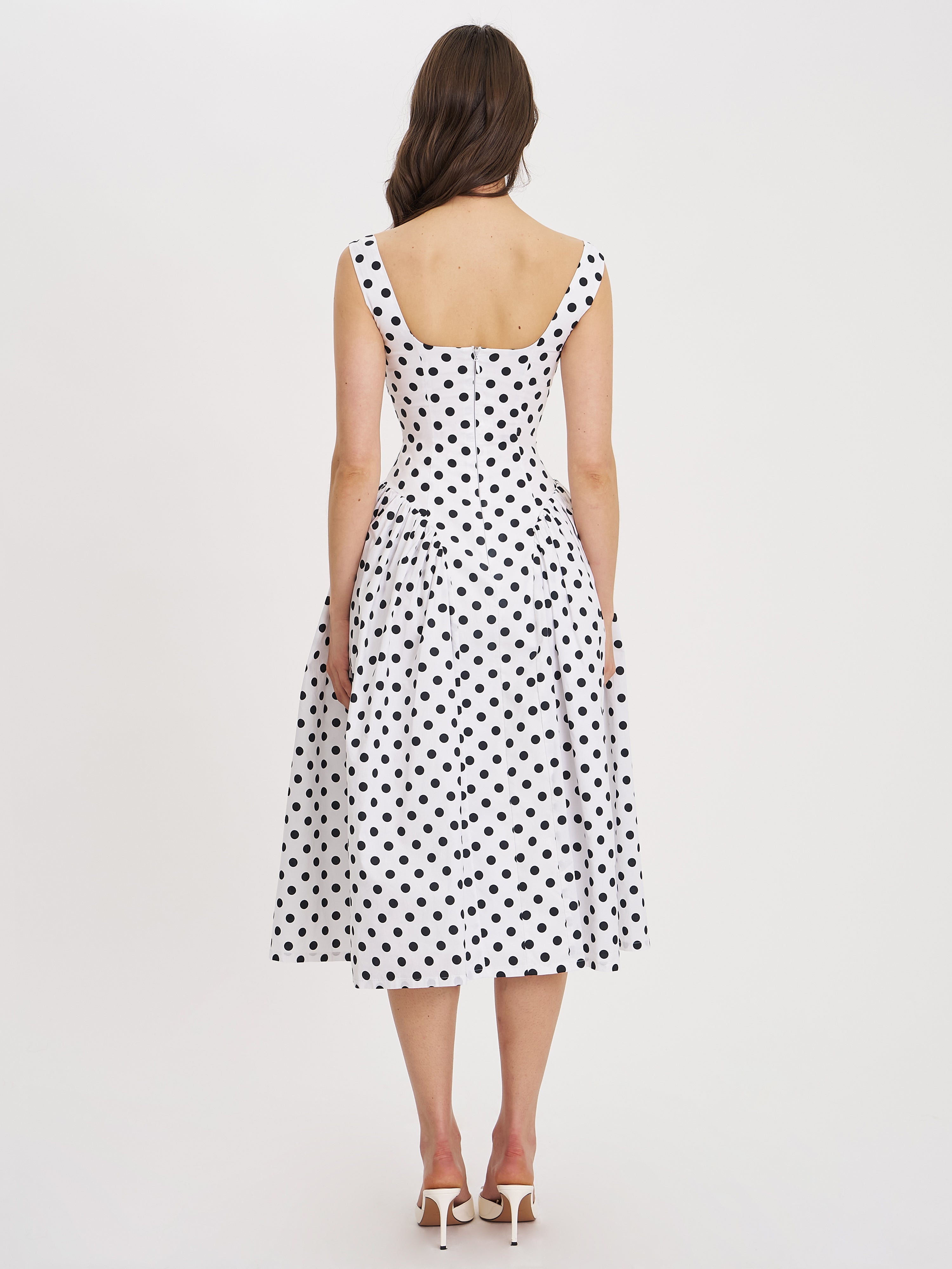 White Polka Dot Dress - Edel Essential