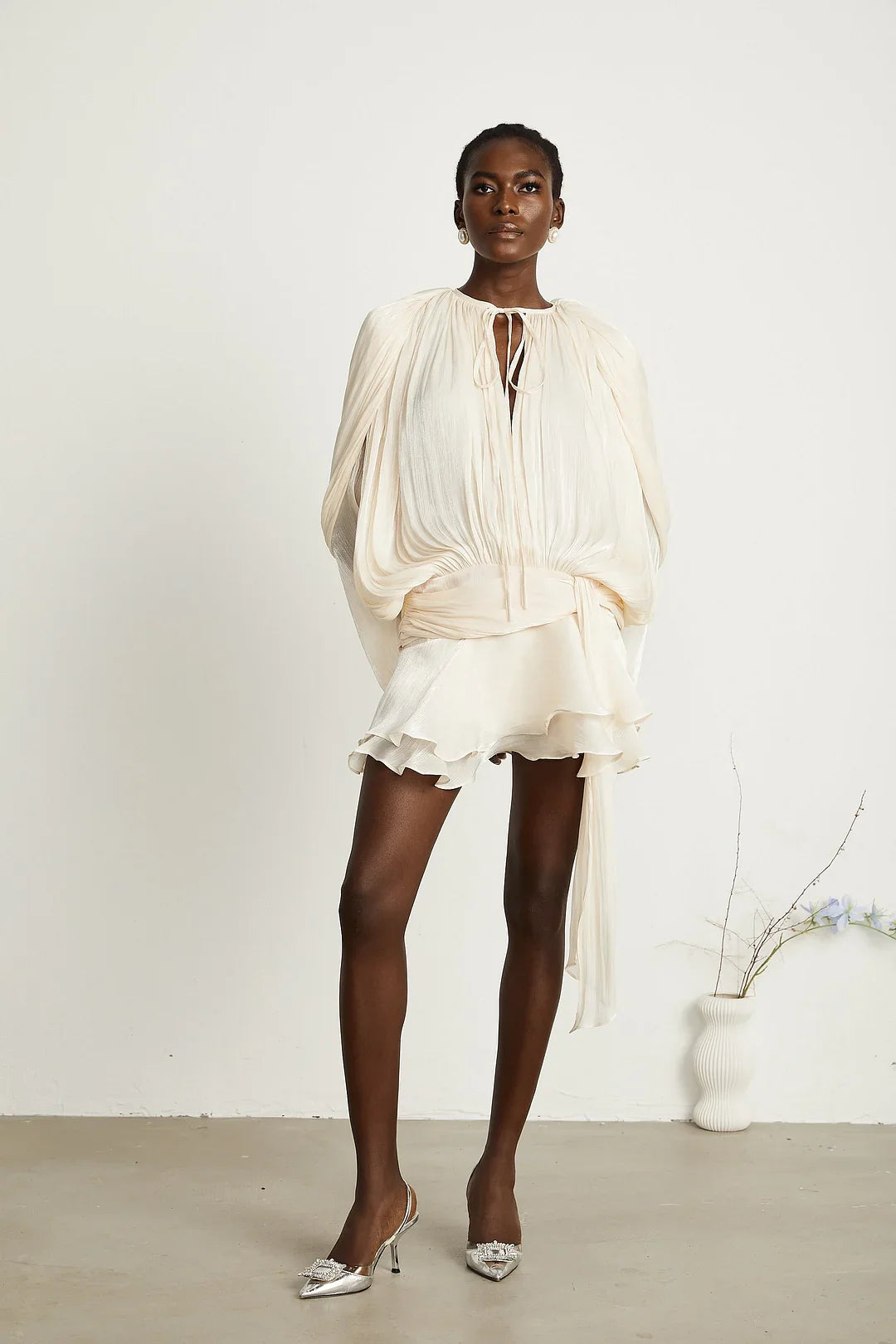 Ruffled Mini Dress - Edel Essential