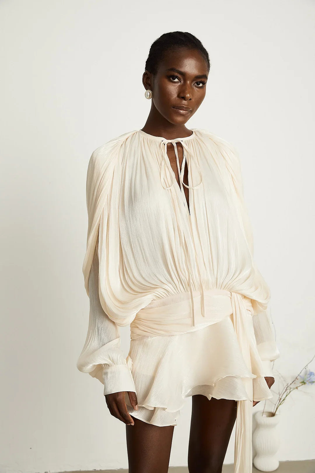 Ruffled Mini Dress - Edel Essential