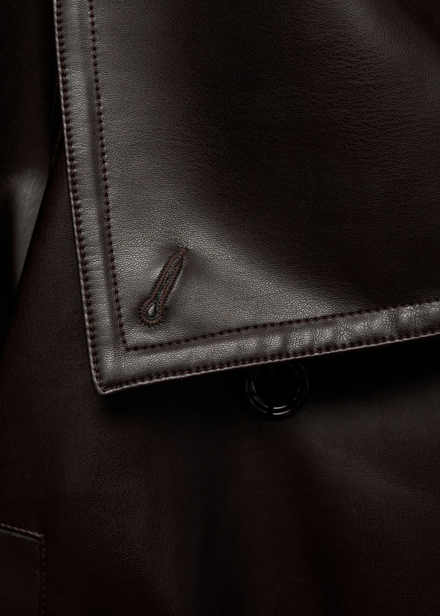 Cropped Leather Trenchcoat - Edel Essential