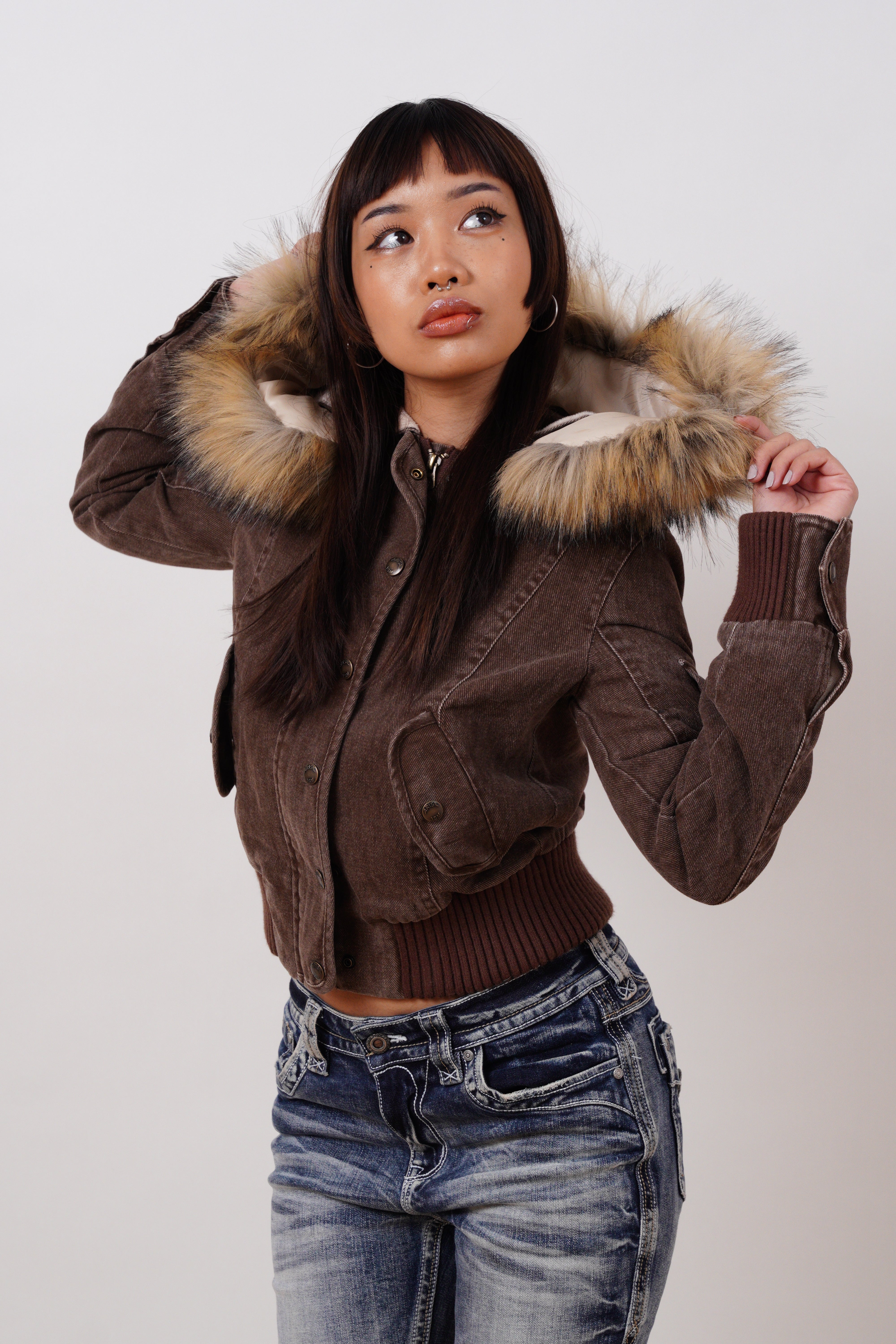 Vintage Jacket with Fur Collar - Edel Essential