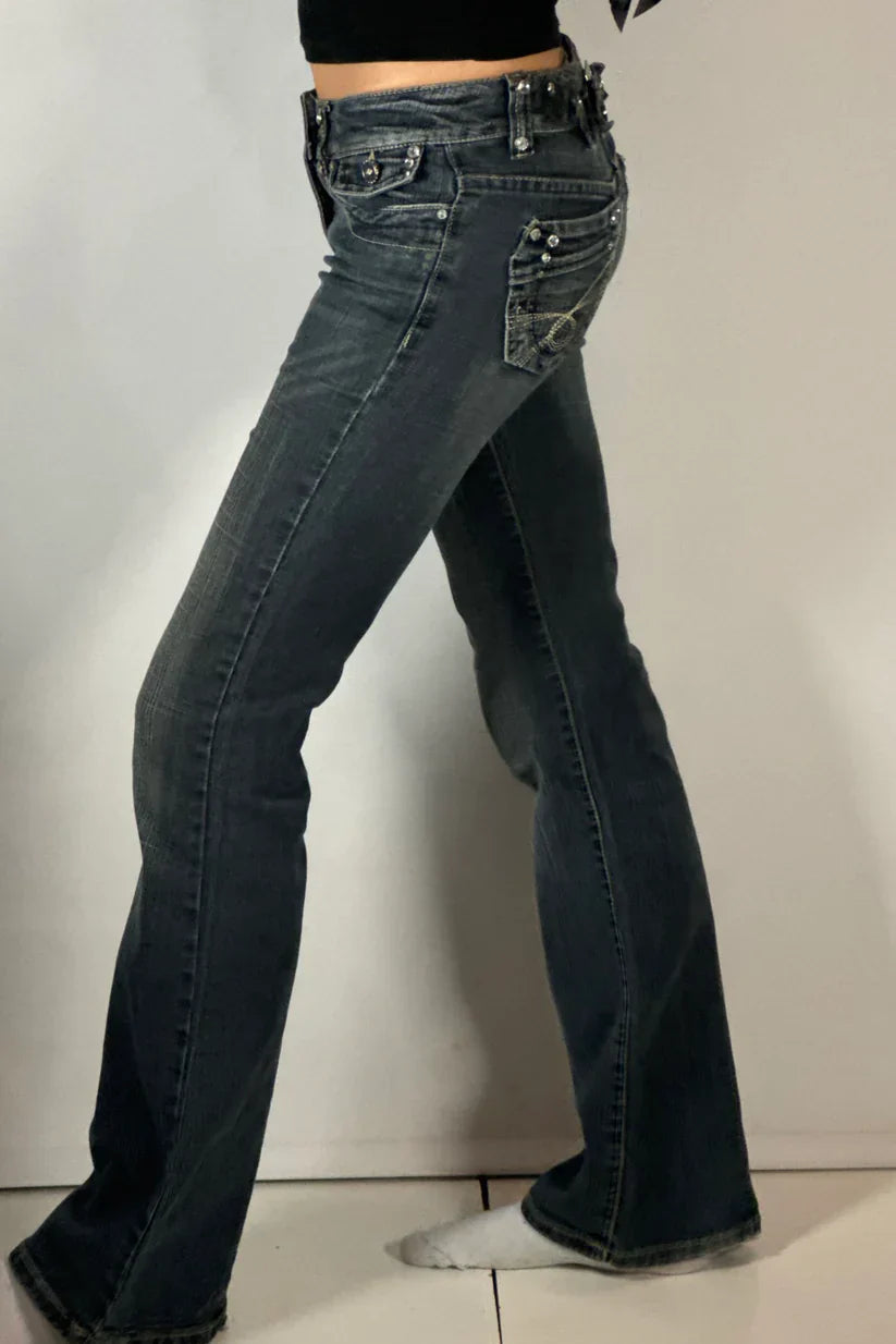 Low Rise Bootcut Jeans - Edel Essential