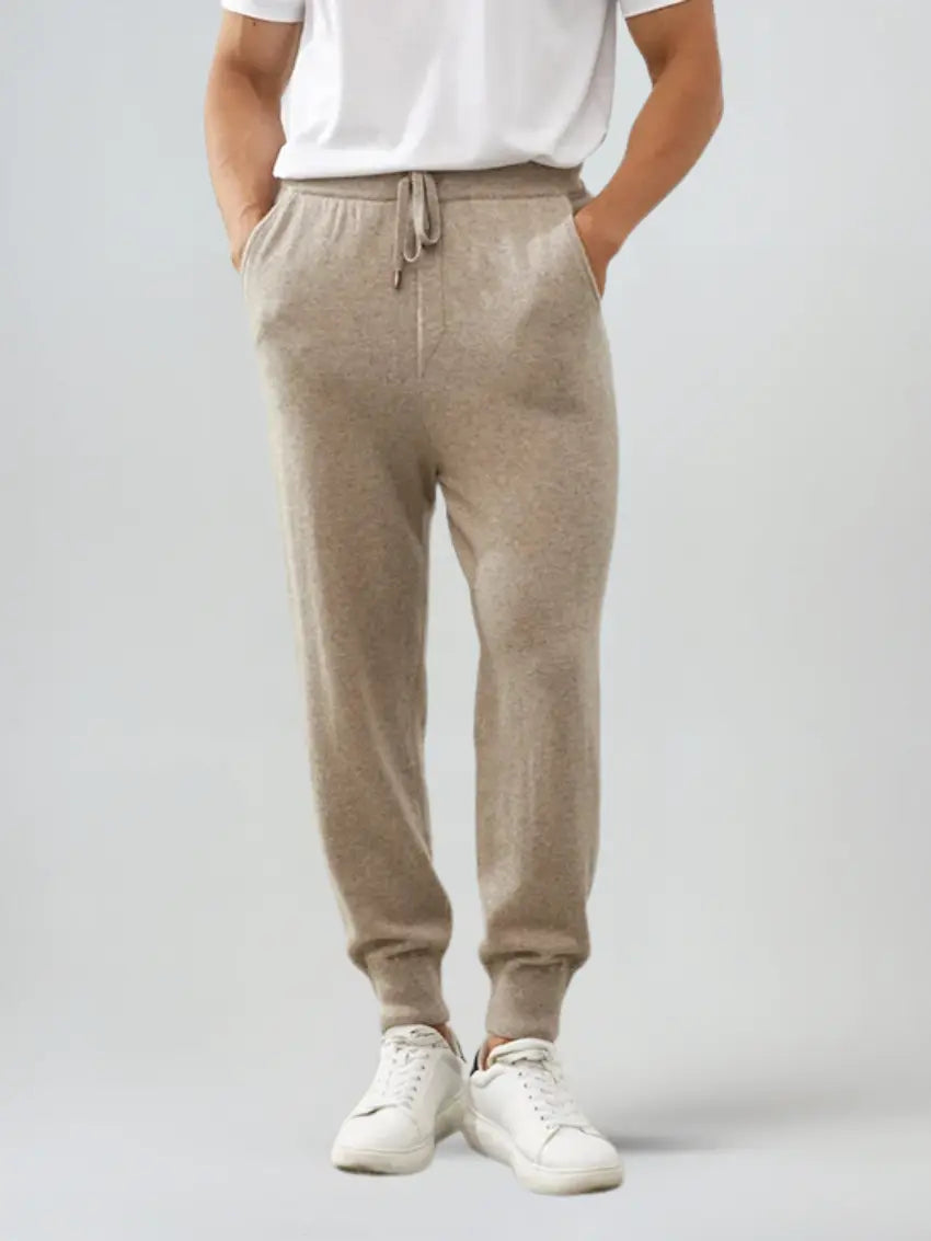 Refined Cashmere Trousers – Beige - Edel Essential