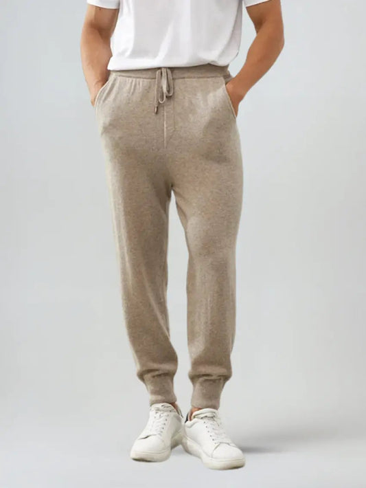 Refined Cashmere Trousers – Beige - Edel Essential