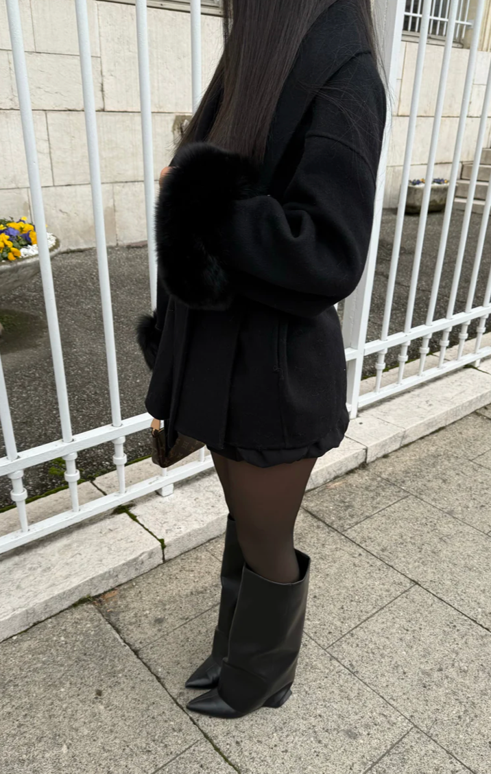 Belted Trench With Fur - Edel Essential