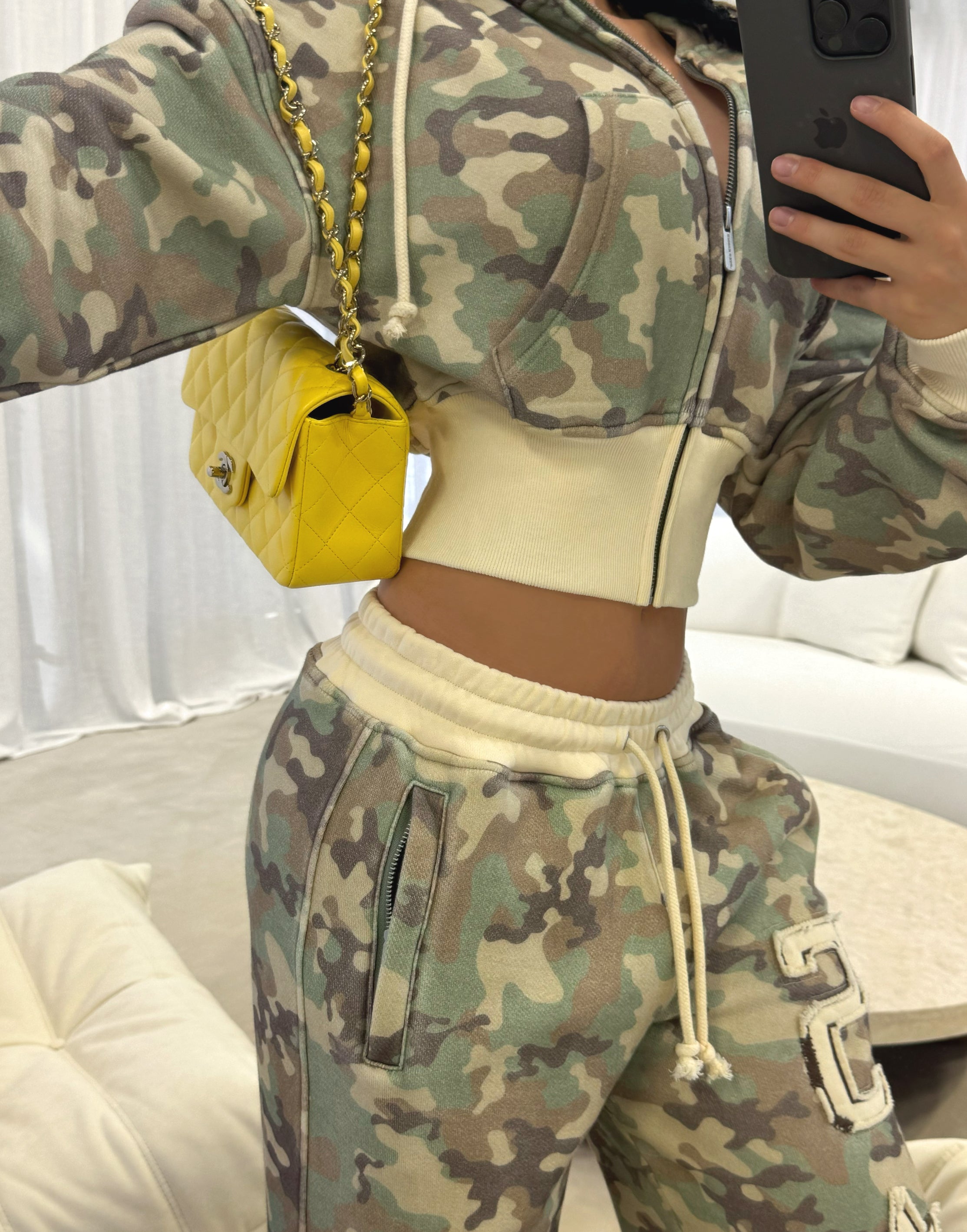 Camo Cropped Vest + FREE Baggy Sweats - Edel Essential