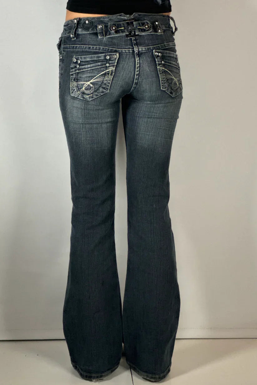 Low Rise Bootcut Jeans - Edel Essential