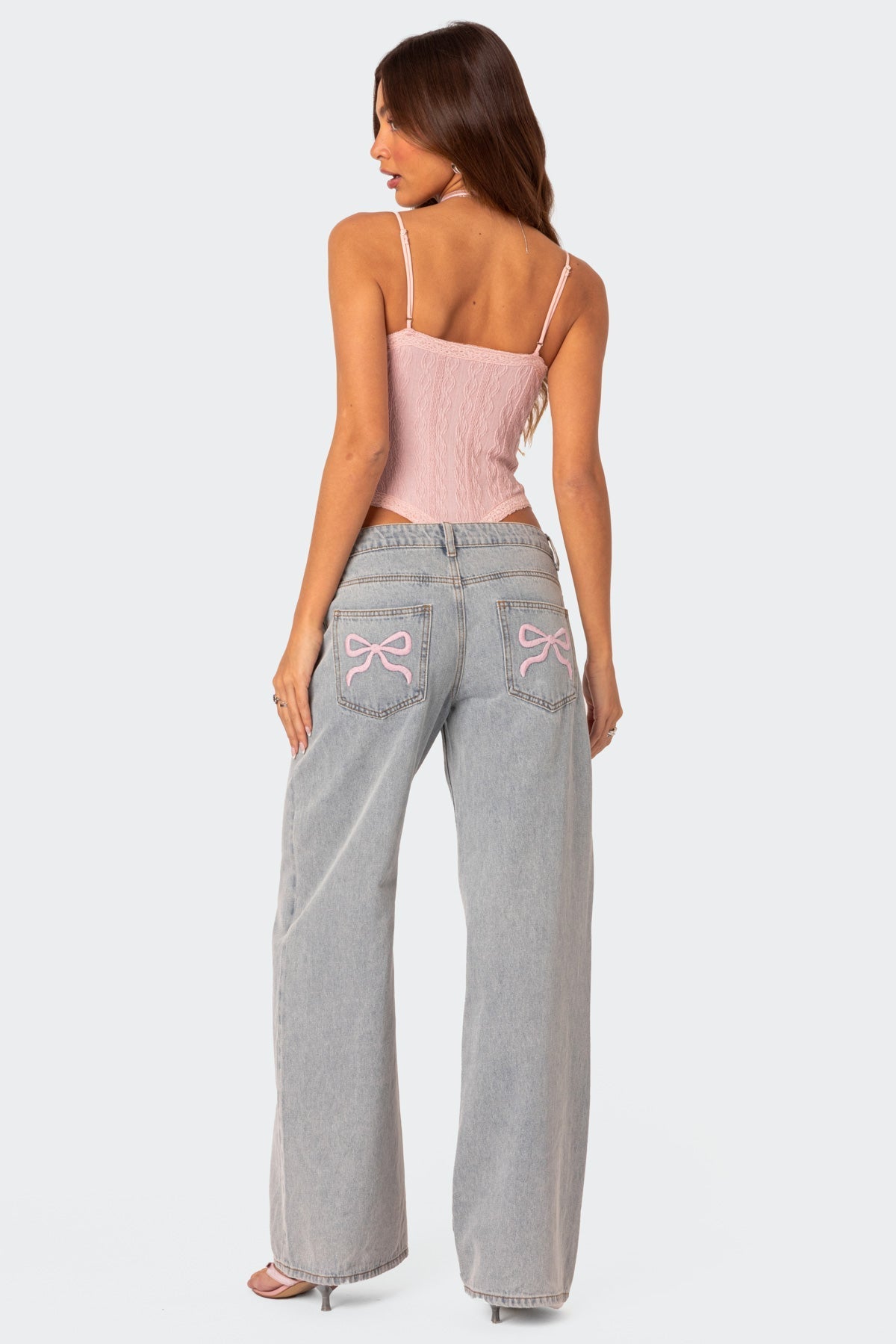 Bow Pocket Relaxed Jeans - Edel Essential
