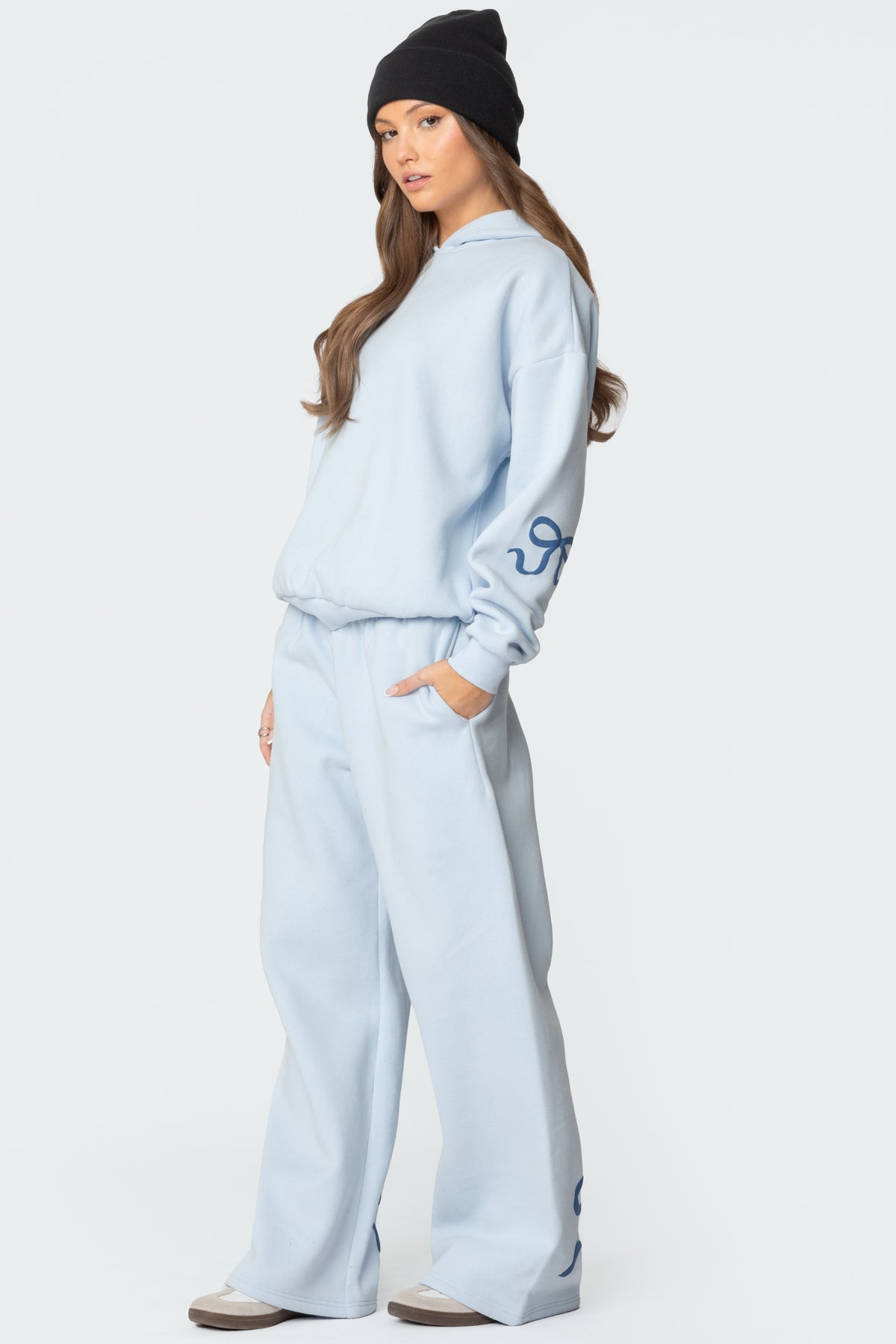 Bow Detail Hoodie + FREE Sweatpants - Edel Essential