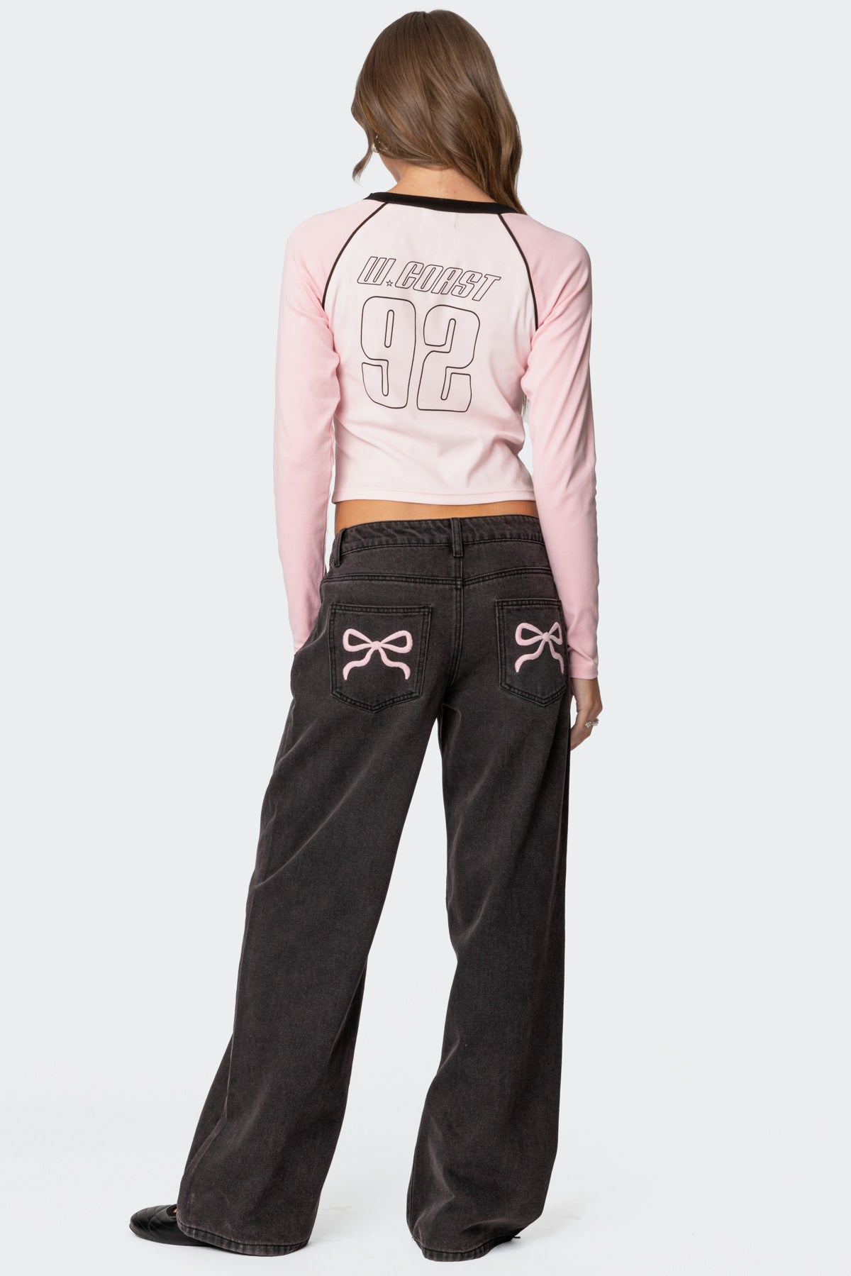 Bow Pocket Relaxed Jeans - Edel Essential
